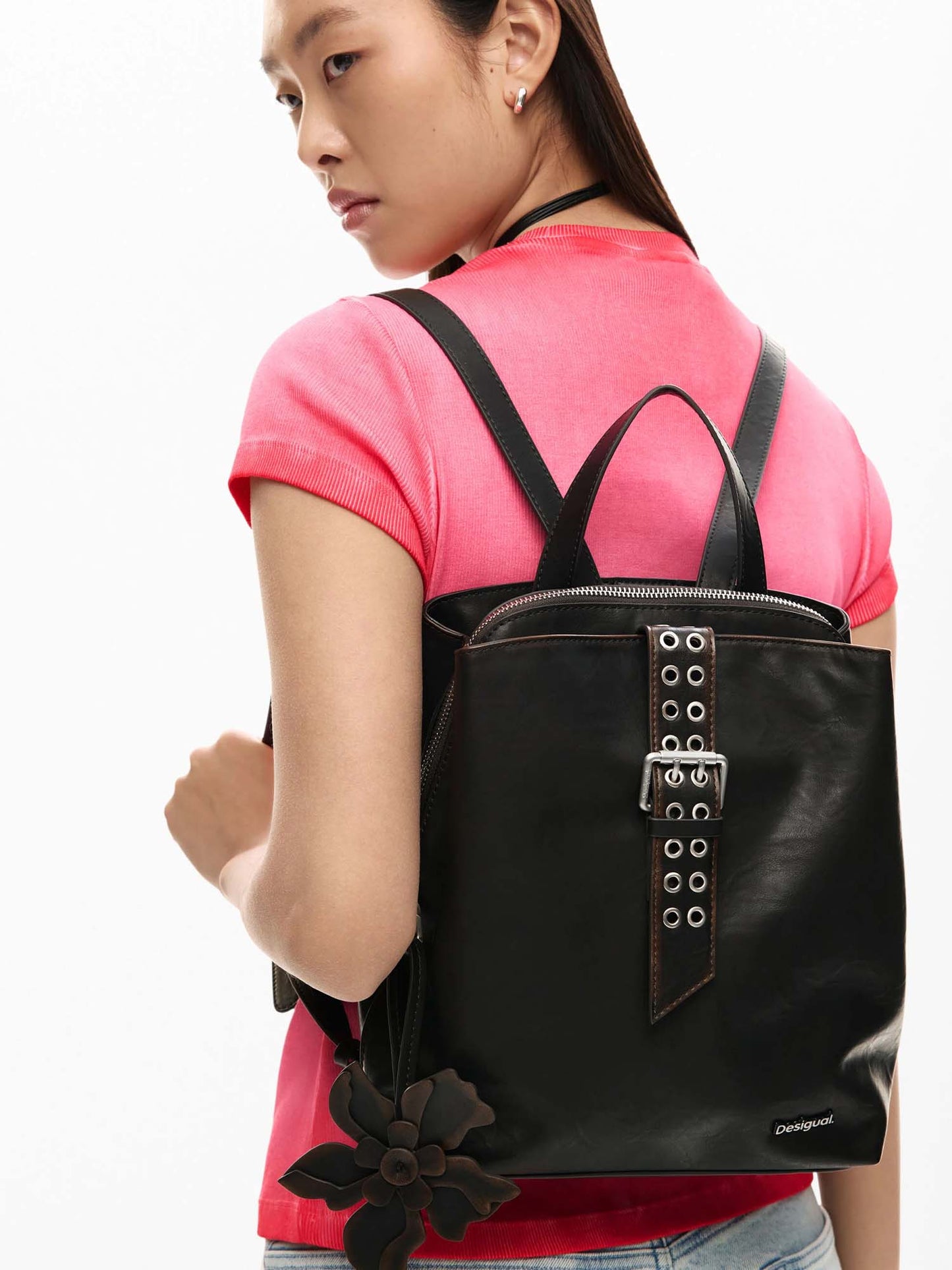 Zaino Desigual Sumy marrone in similpelle da donna