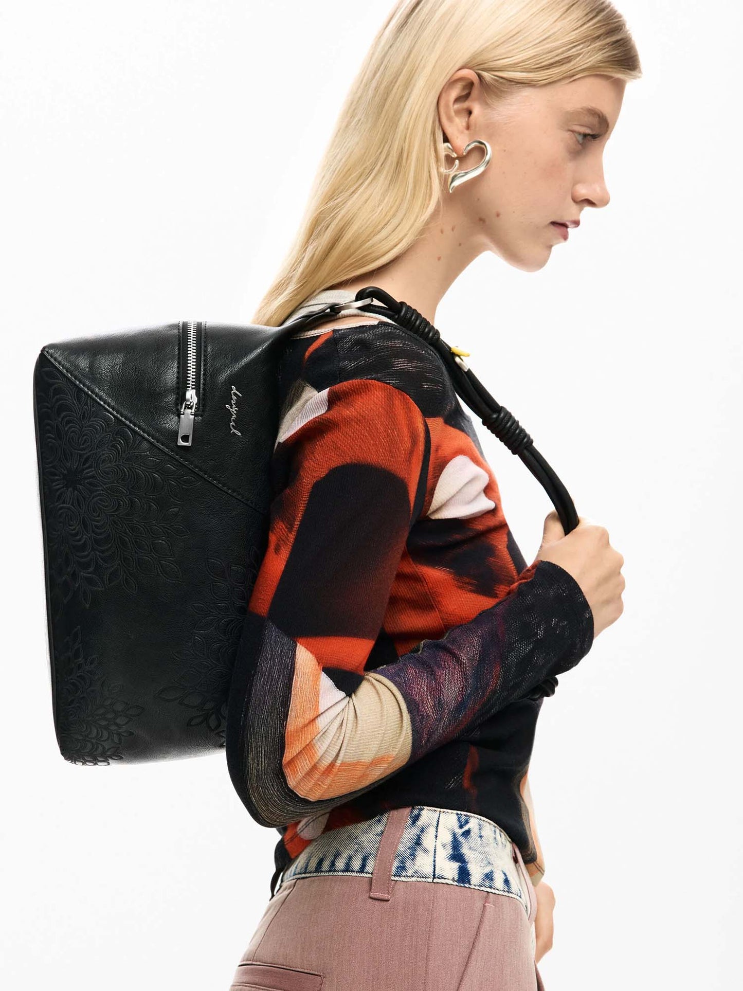 Desigual borsa da donna adulto nera elegante e funzionale