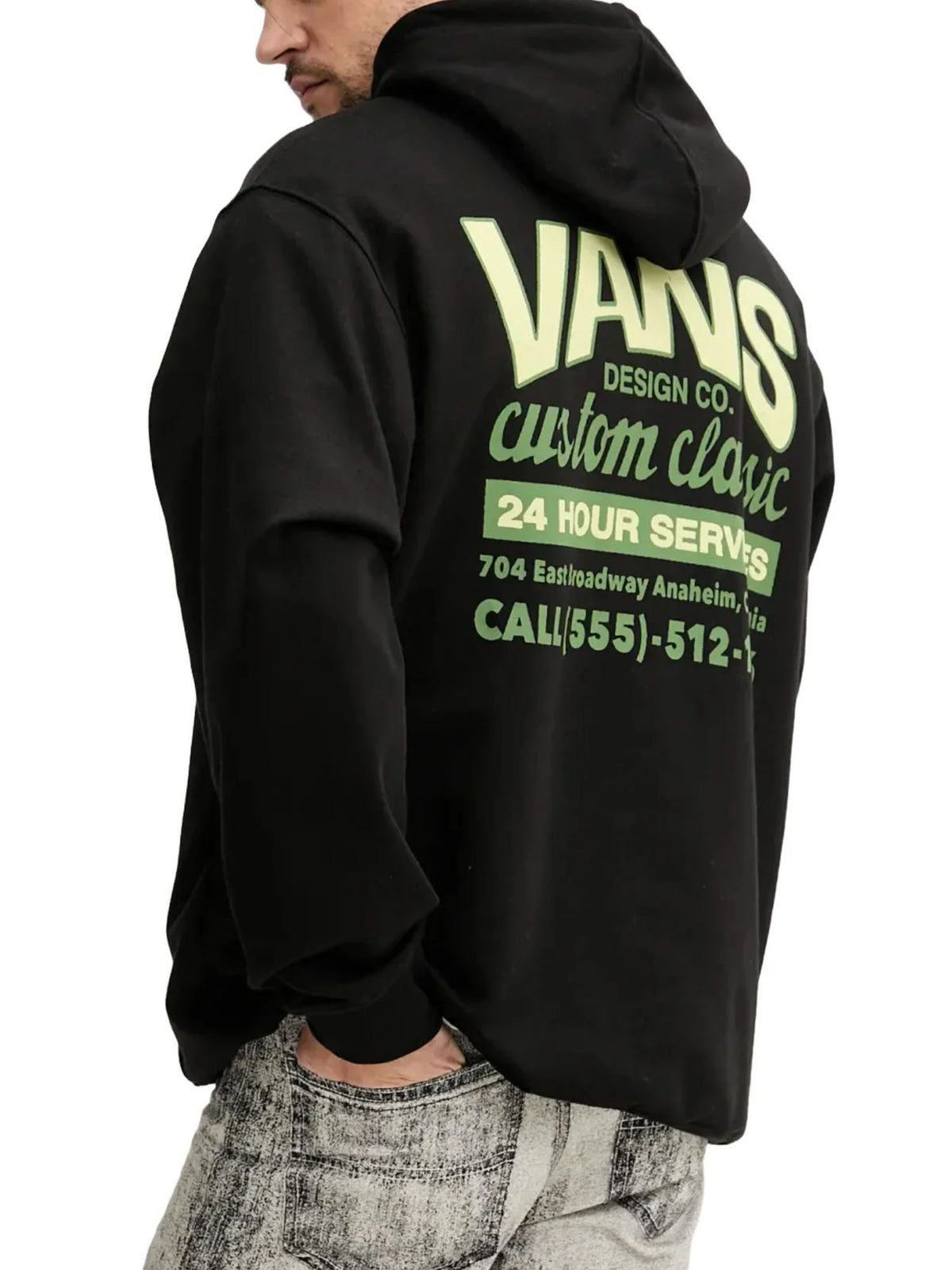 Vans felpa ft da uomo nero
