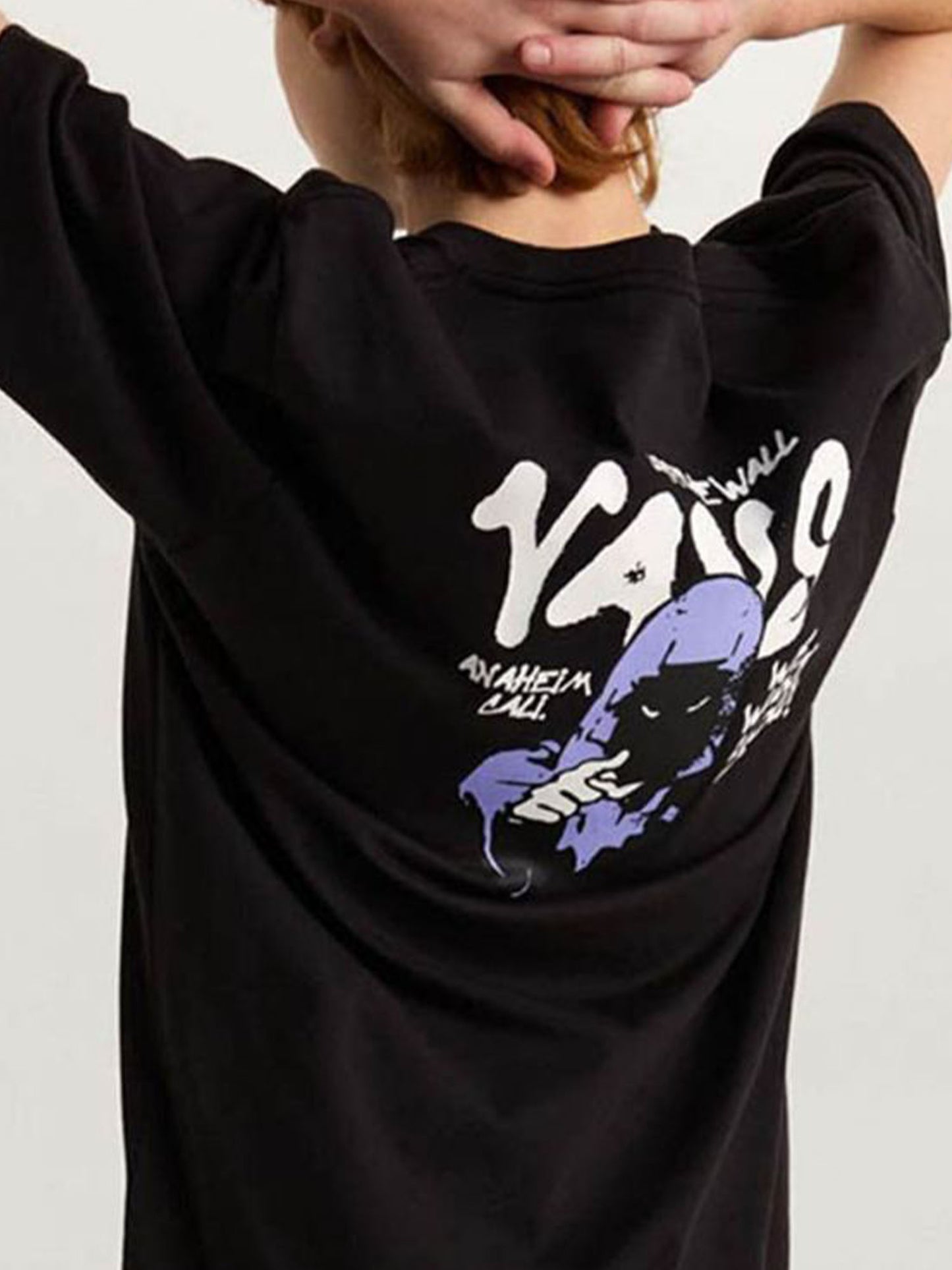 T-shirt nera Vans a maniche corte unisex per bambino