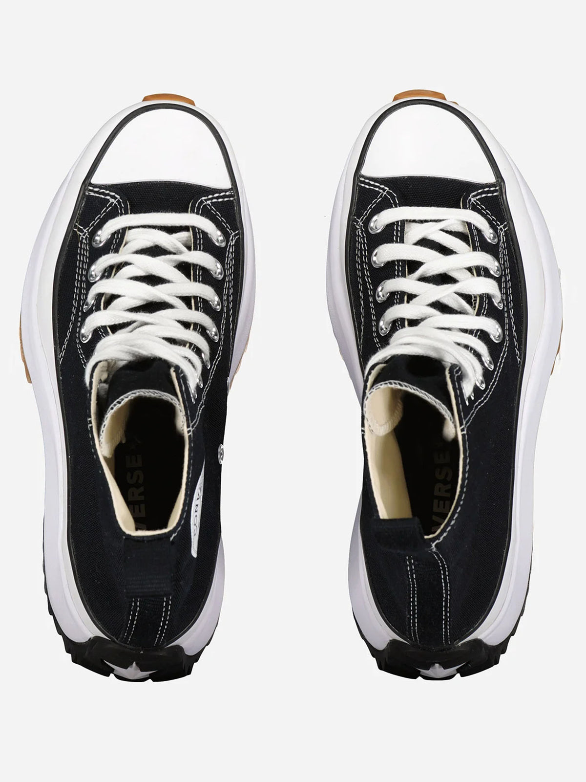 Converse run star hi sneakers da donna nero