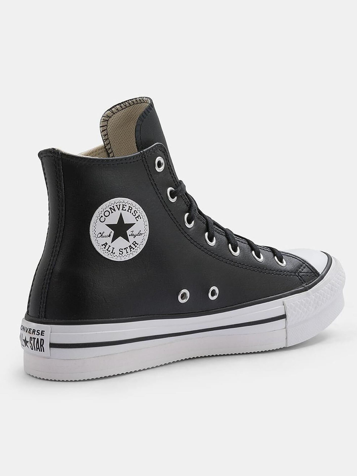 SNEAKERS CONVERSE CHUCK TAYLOR LIFT HIGH TOP DONNA NERO