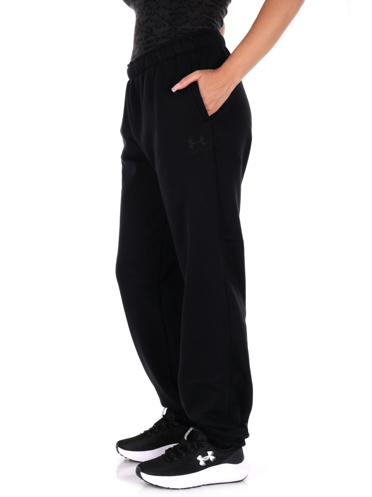 JOGGER ICON UNDER ARMOUR DA DONNA NERO