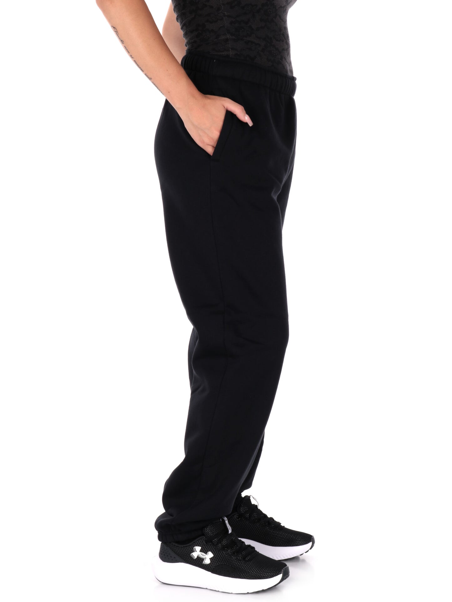 JOGGER ICON UNDER ARMOUR DA DONNA NERO