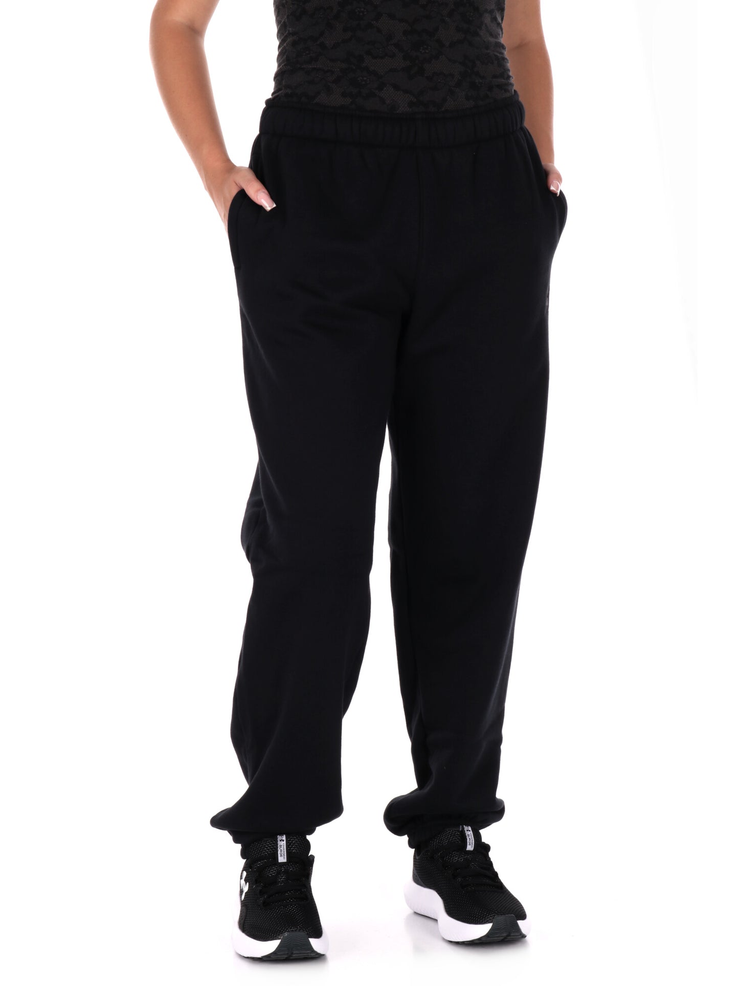 JOGGER ICON UNDER ARMOUR DA DONNA NERO