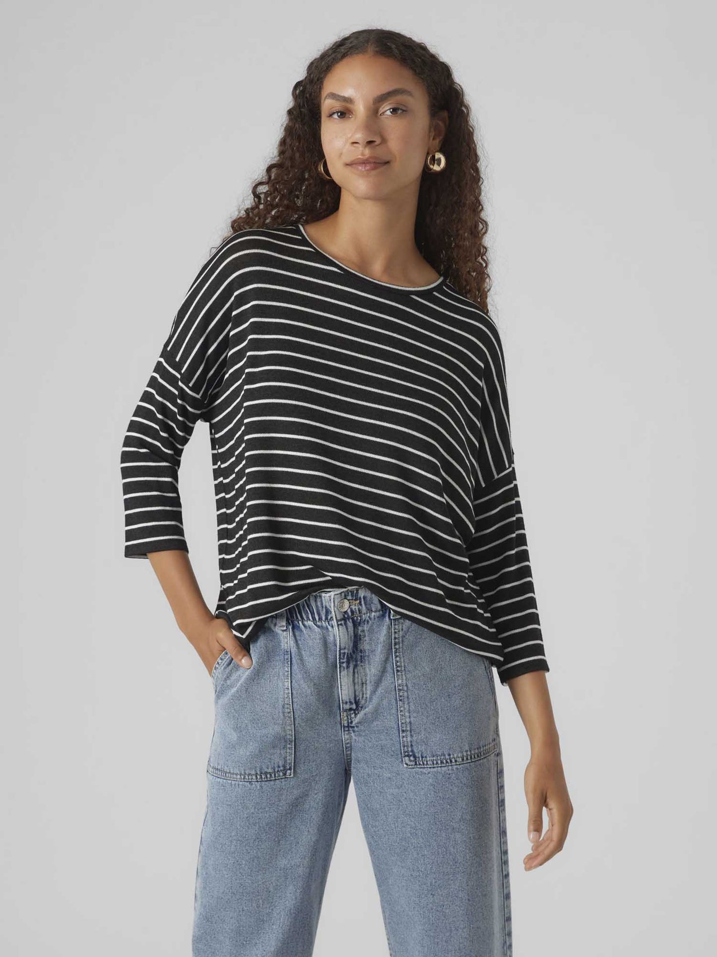 VERO MODA BRIANNA - NERO-BIANCO