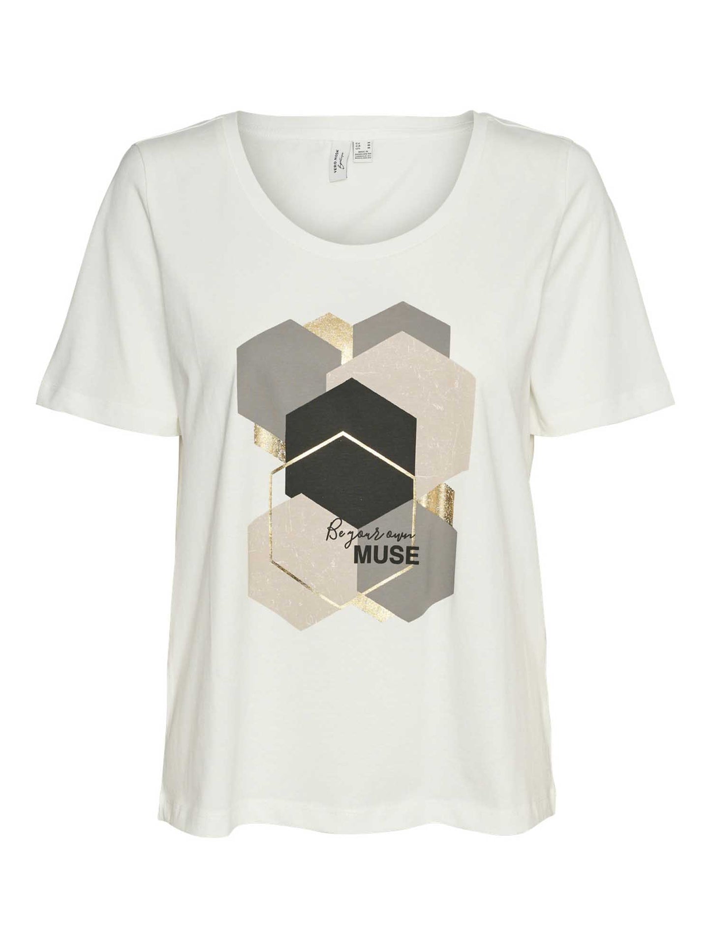 VERO MODA VISLANA SS - BIANCO BEIGE