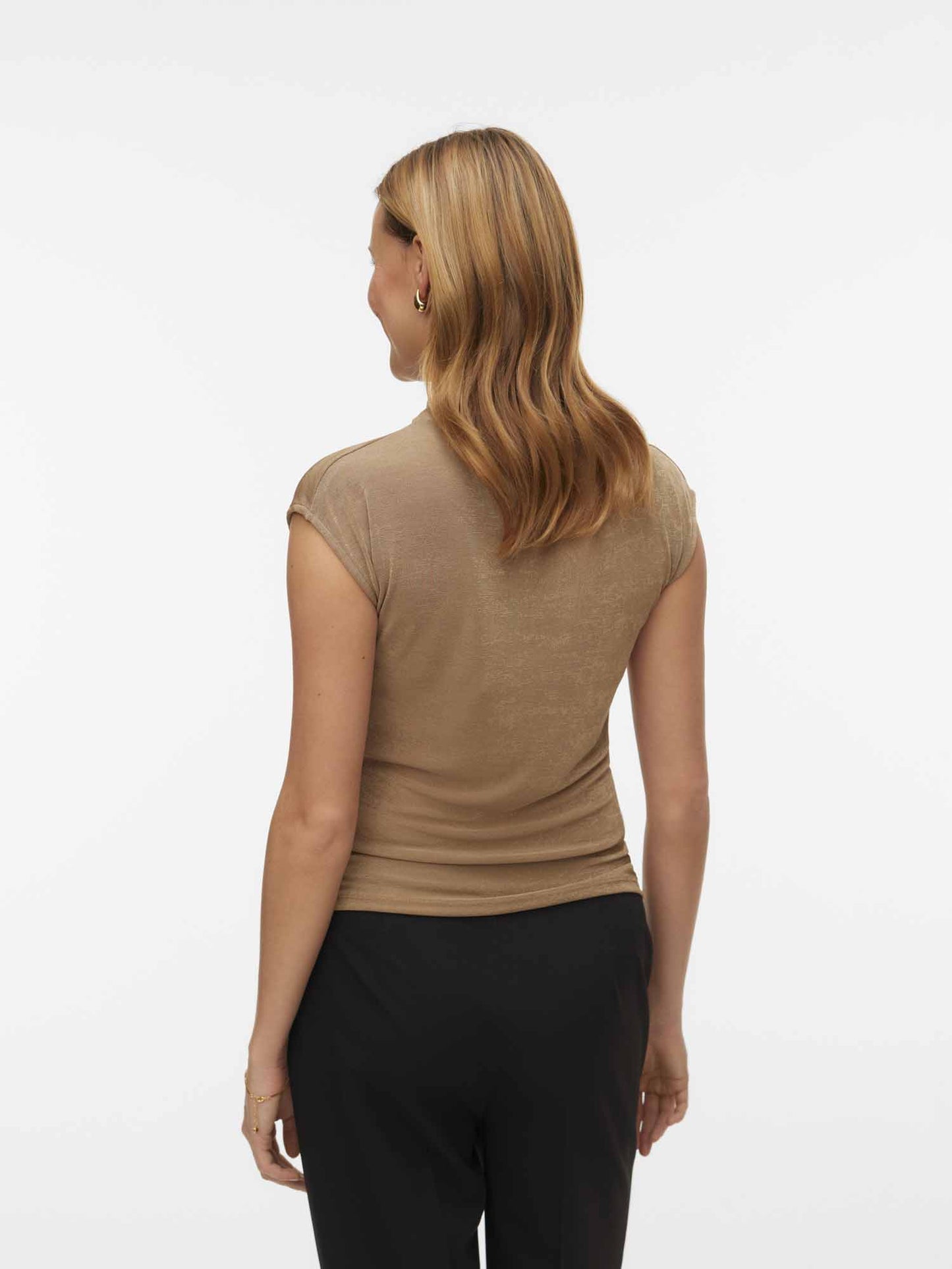 Vero Moda Pantaloni casual da donna in poliestere nero