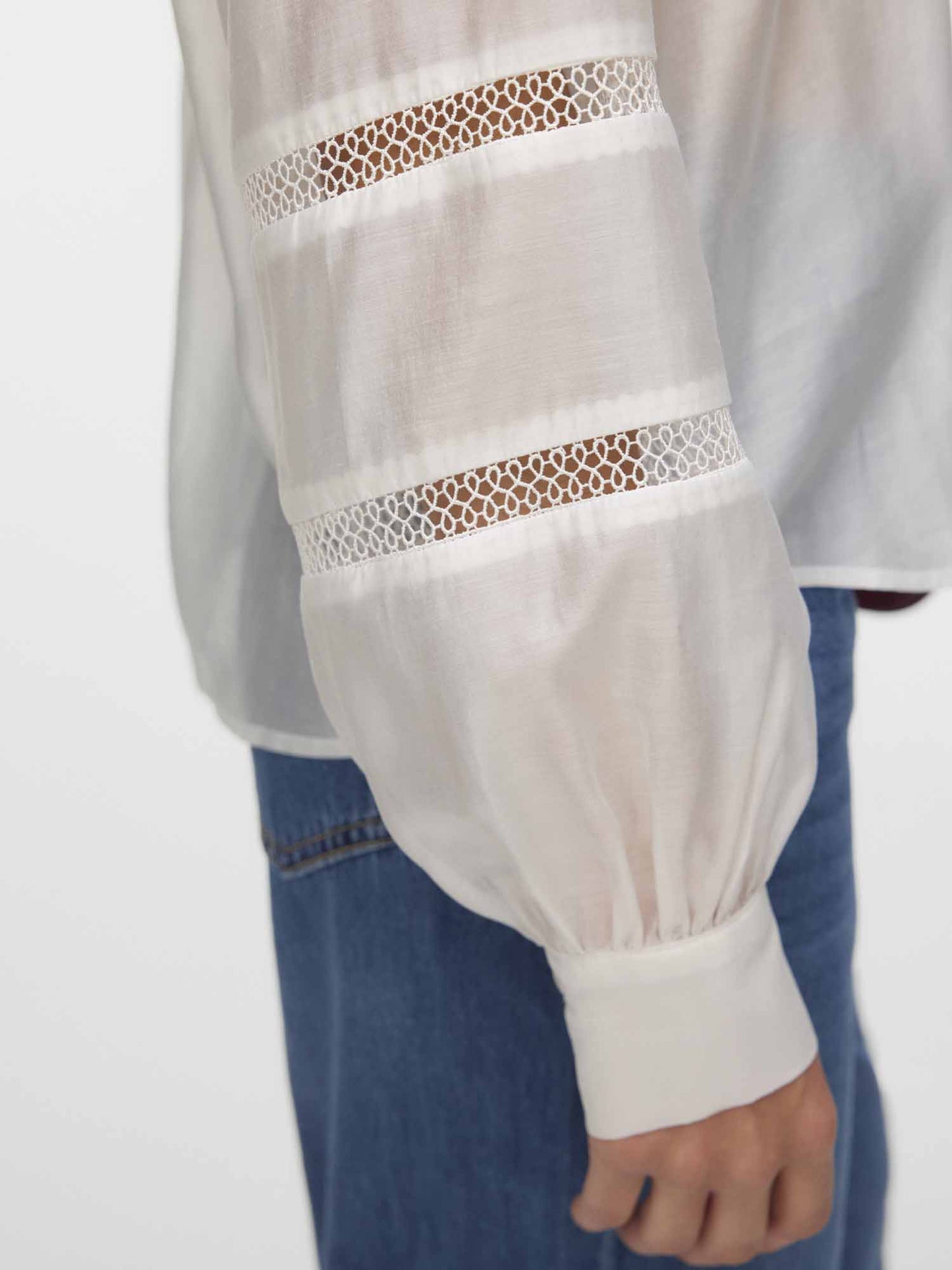 Vero Moda Jenna, camicia casual bianca da donna per la primavera