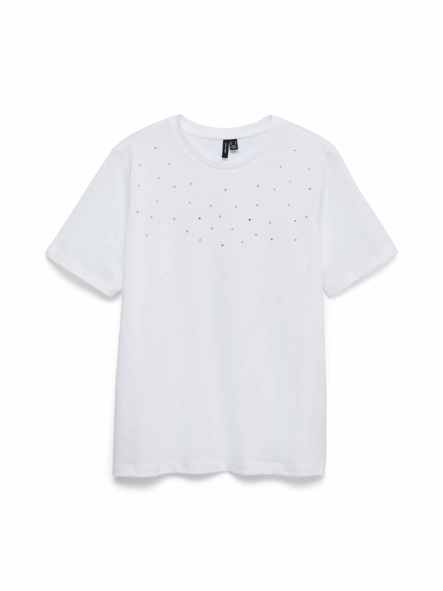 T-shirt bianca a maniche corte Vero Moda Cara da donna