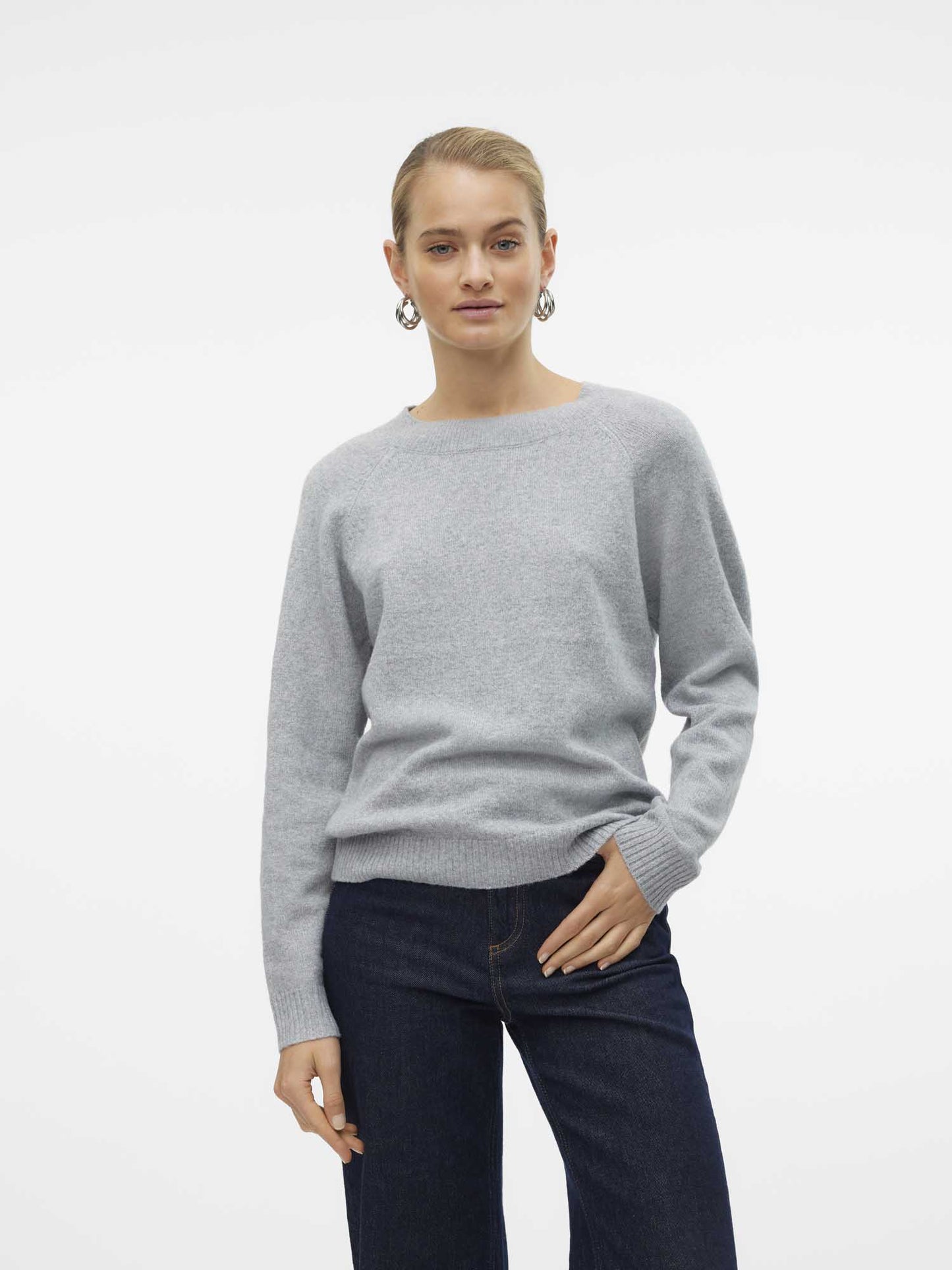 PULLOVER DOFFY VERO MODA DA DONNA CARTA DA GRIGIO