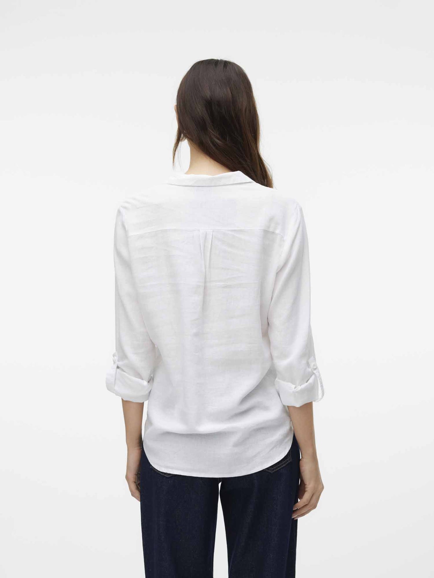 Camicia Vero Moda Linn bianca da donna per primavera estate