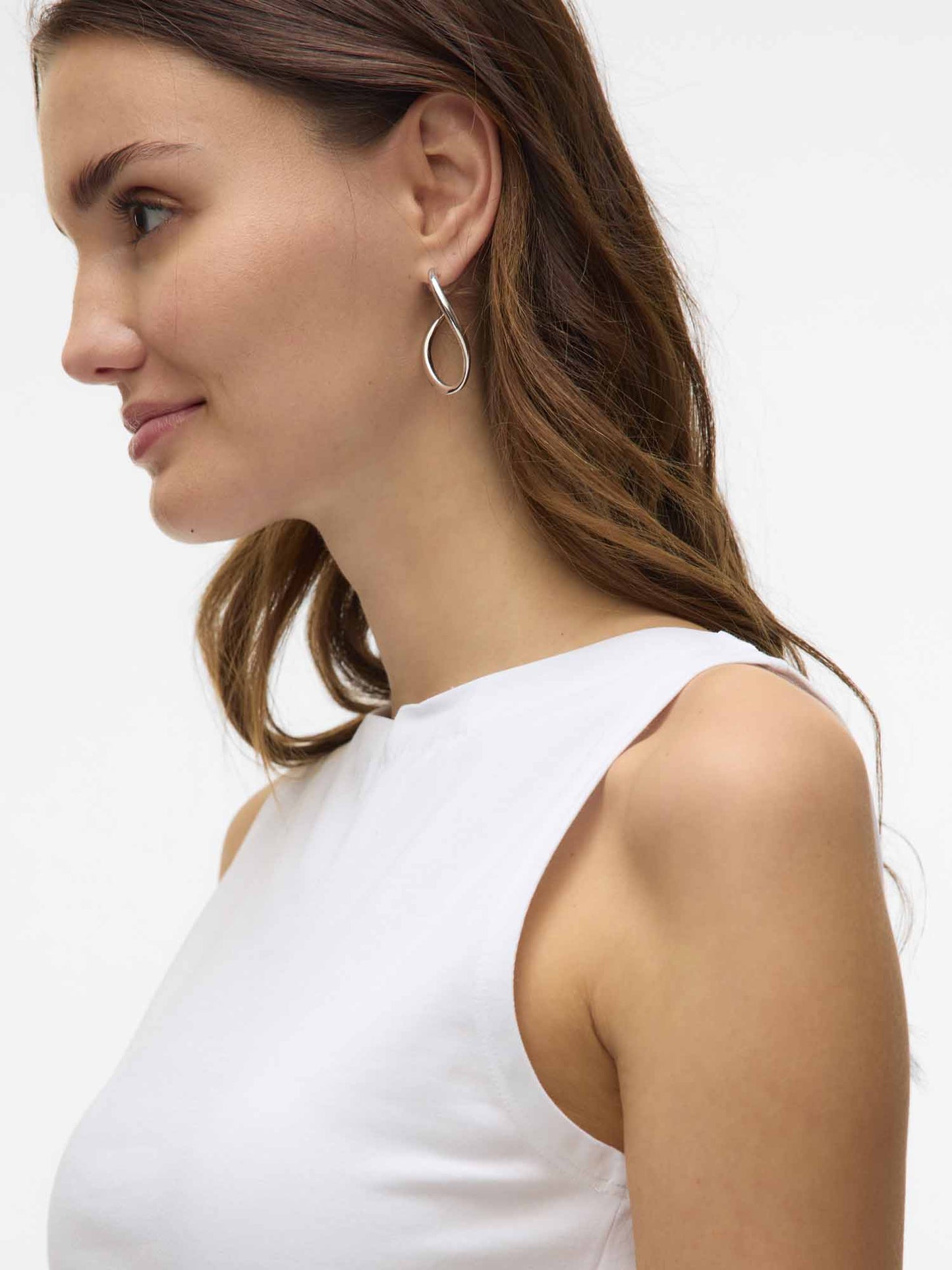Canotta Vero Moda Panda bianca da donna con scollo a barca