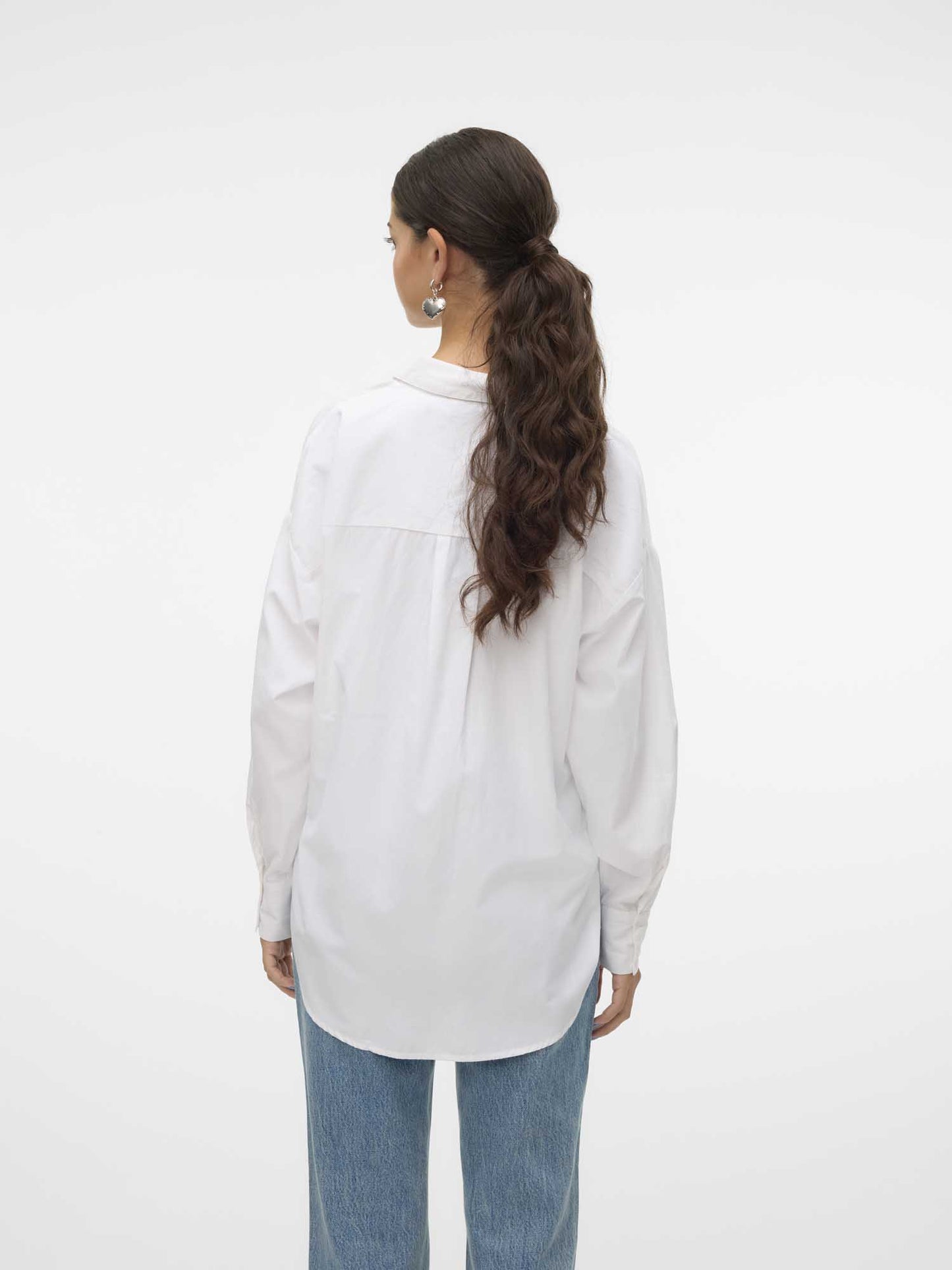 VERO MODA FANNI LS - BIANCO