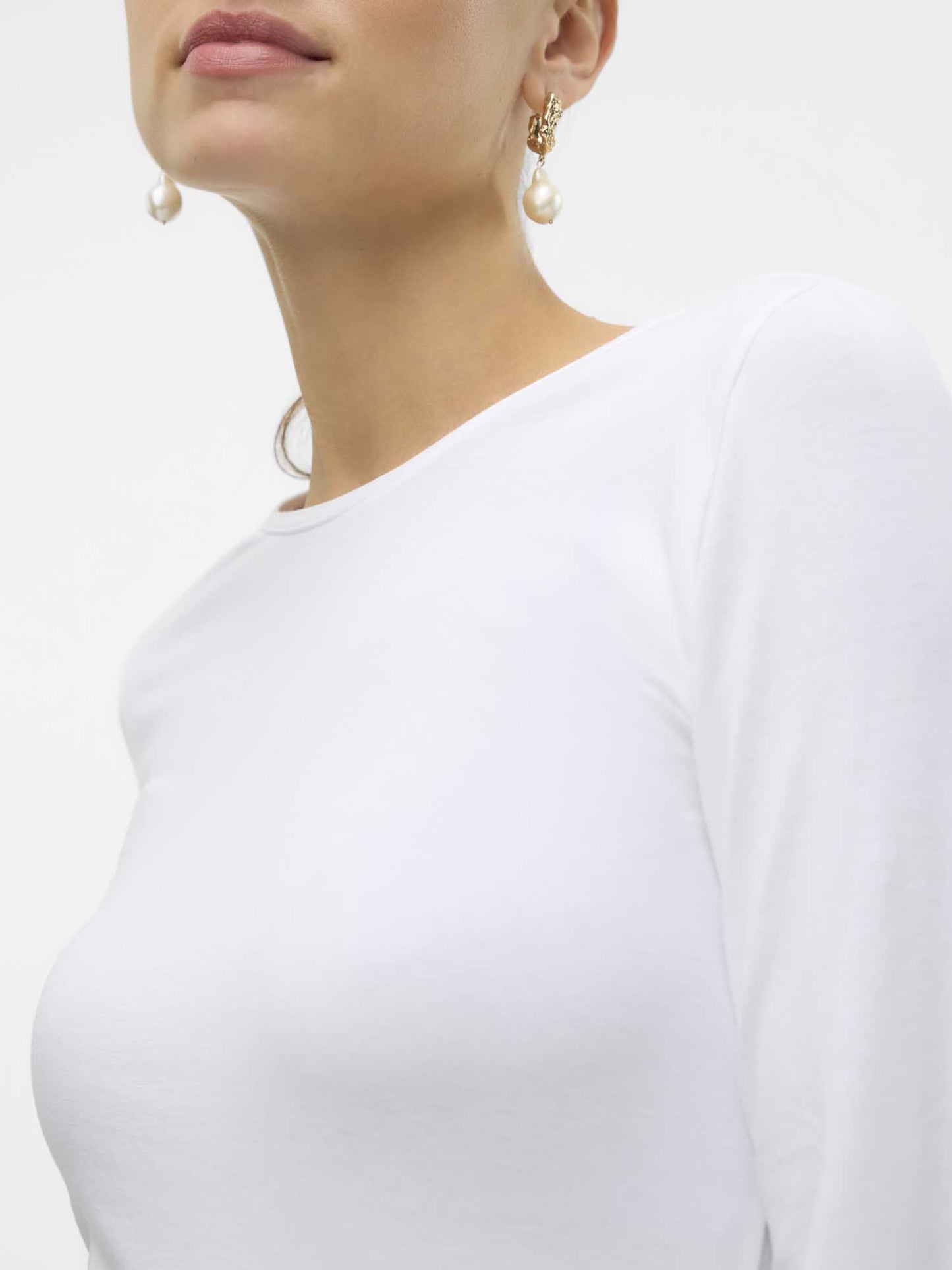 VERO MODA LULU LS - BIANCO
