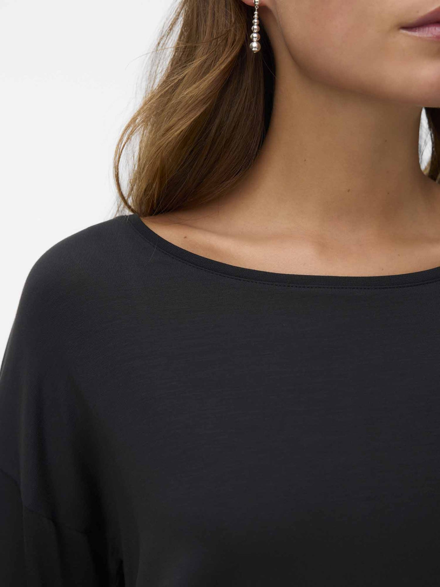 T-shirt Vero Moda Vmava con maniche 3/4 da donna nera