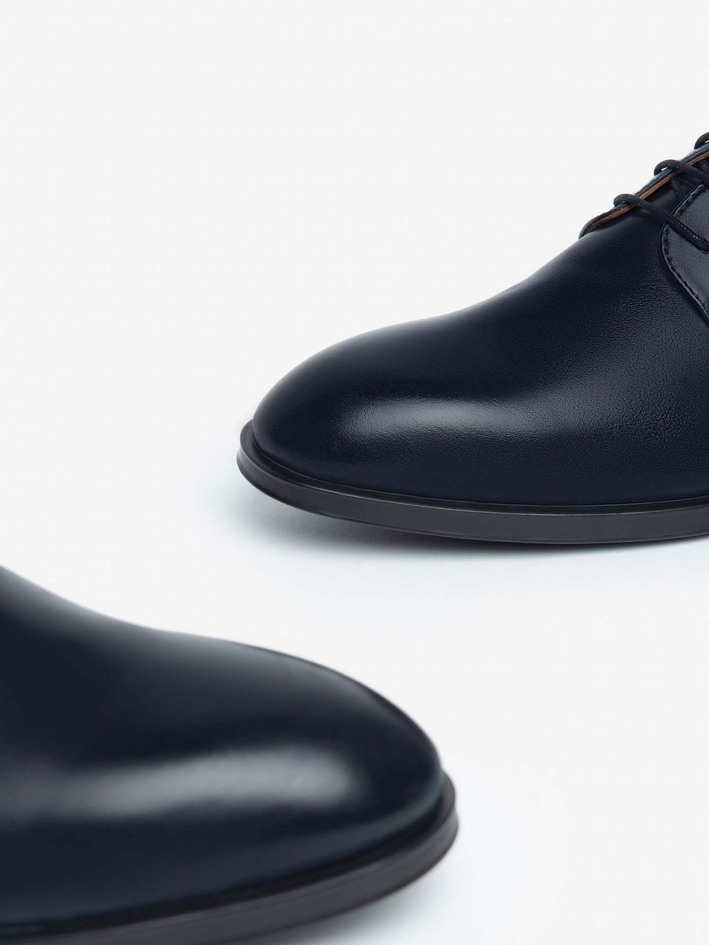 STRINGATA IN PELLE NERO GIARDINI UOMO BLU