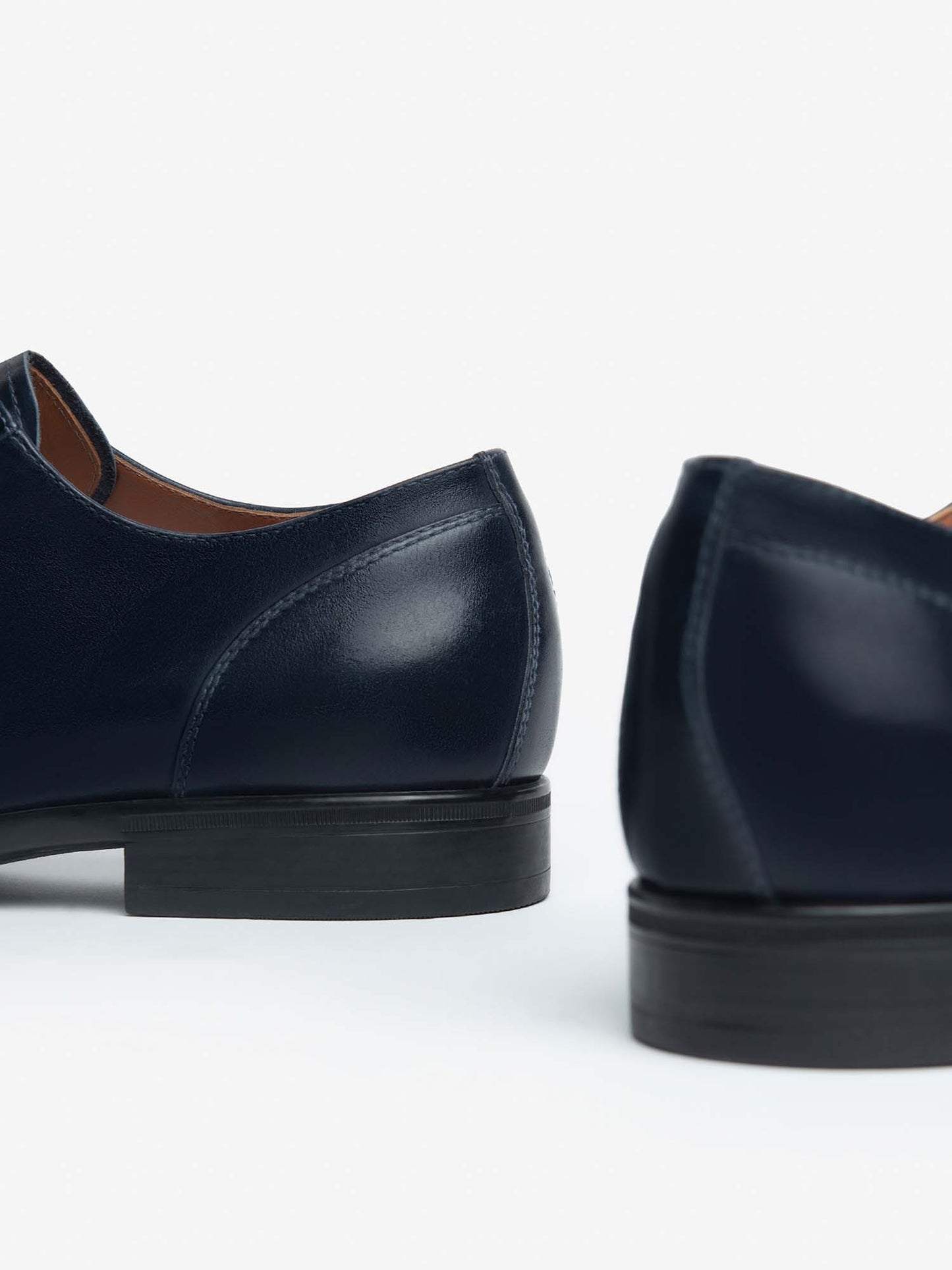 STRINGATA IN PELLE NERO GIARDINI UOMO BLU