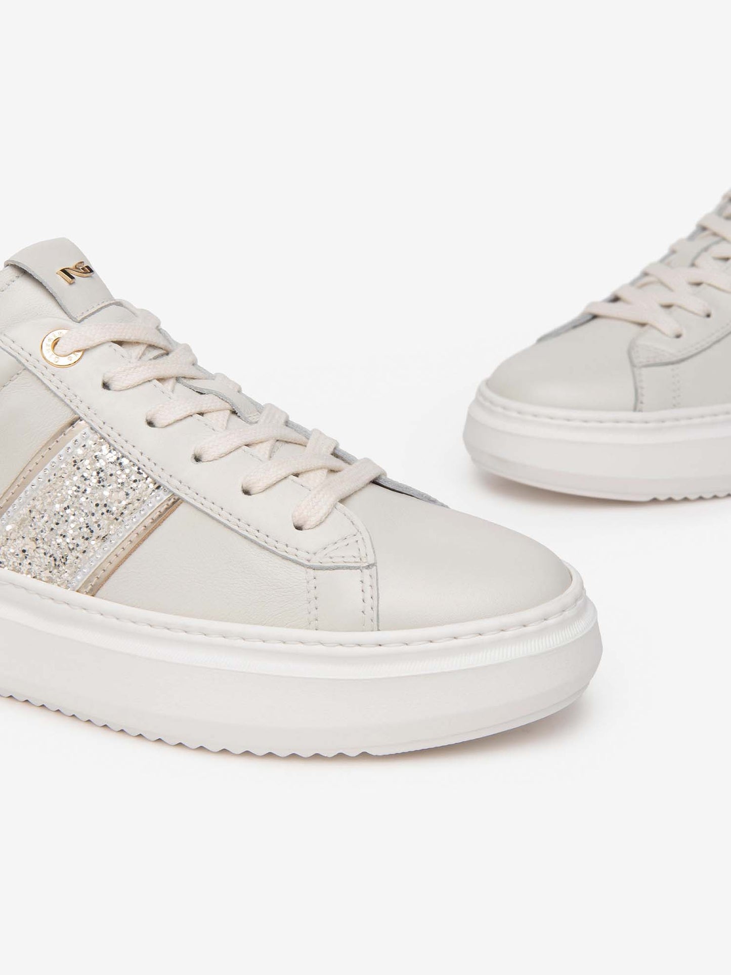 SNEAKERS CON PLATFORM NERO GIARDINI DONNA PANNA