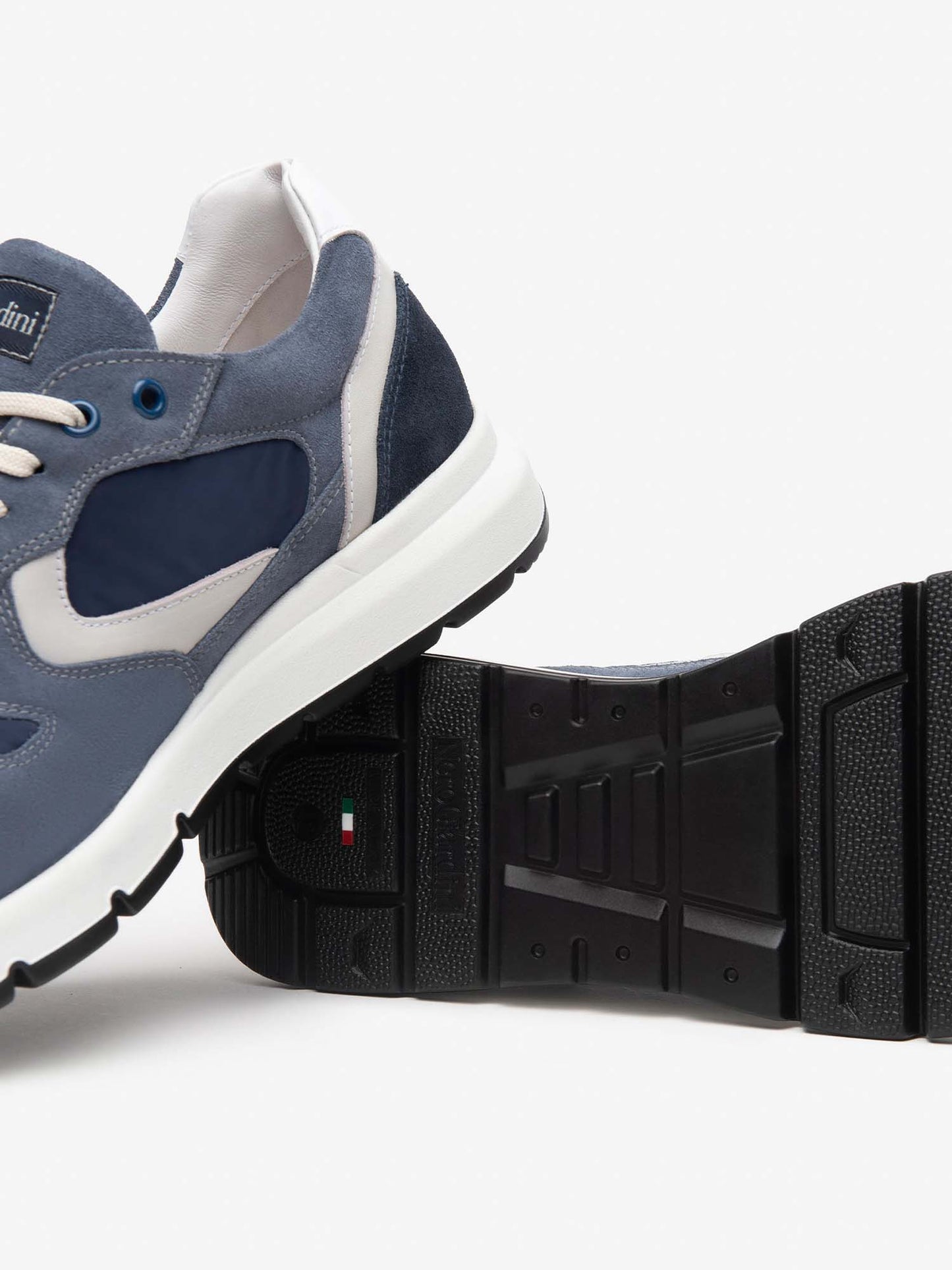 SNEAKERS IN CAMOSCIO E NYLON NERO GIARDINI UOMO AVIO