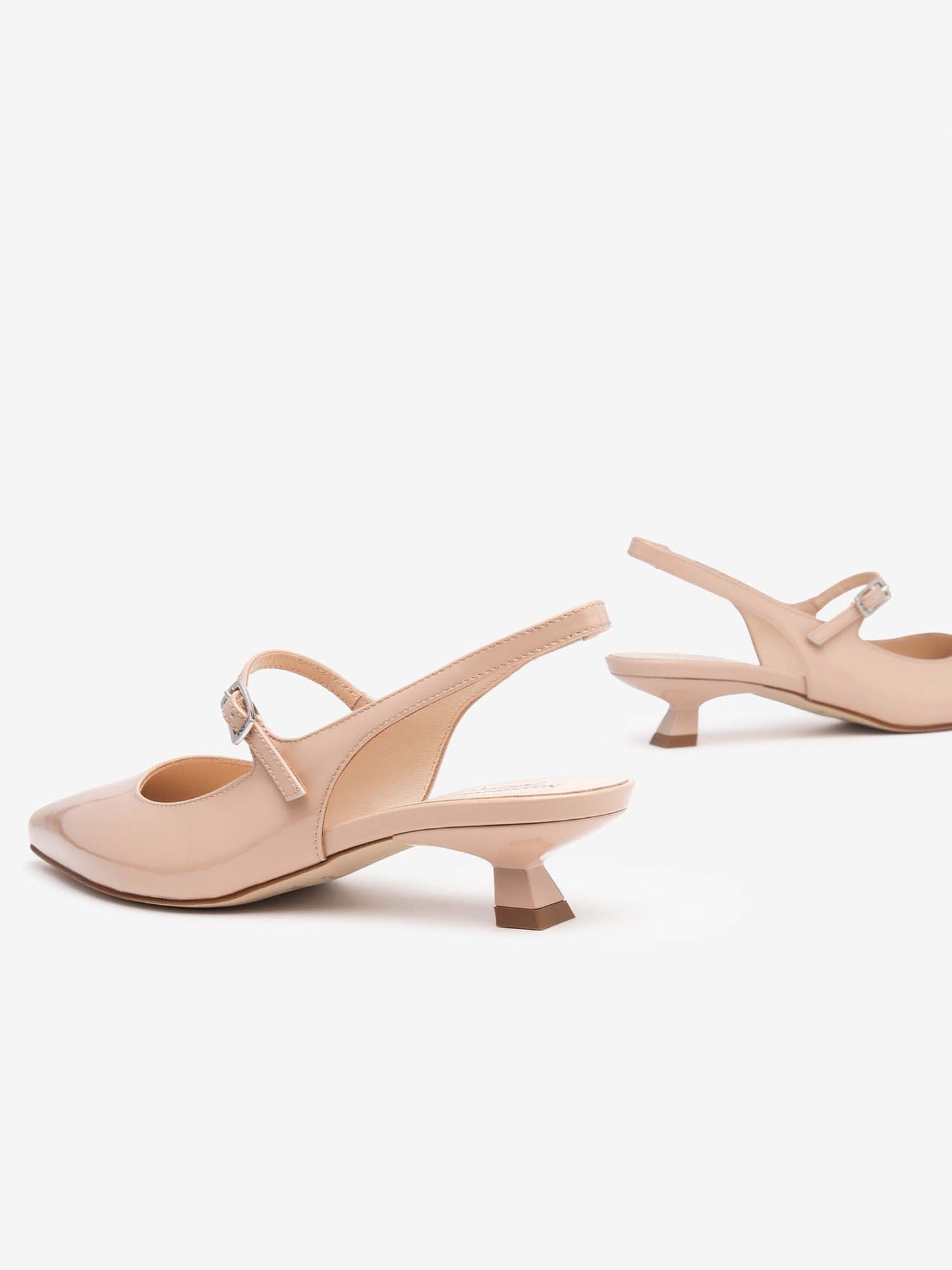 SLINGBACK CON INSERTO ELASTICO E FIBBIA NERO GIARDINI DONNA CIPRIA
