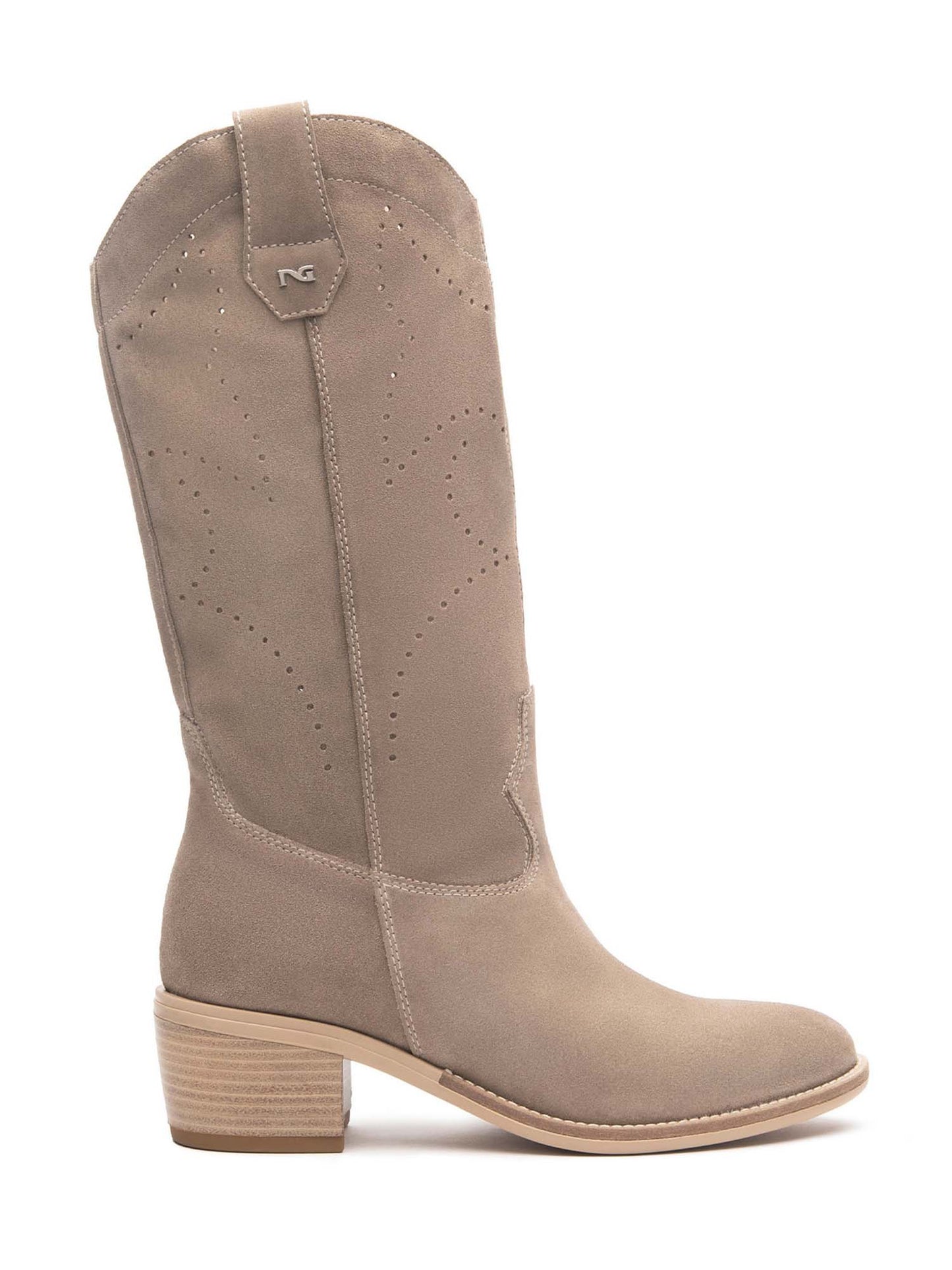 STIVALI SCAMOSCIATI NERO GIARDINI DONNA BEIGE