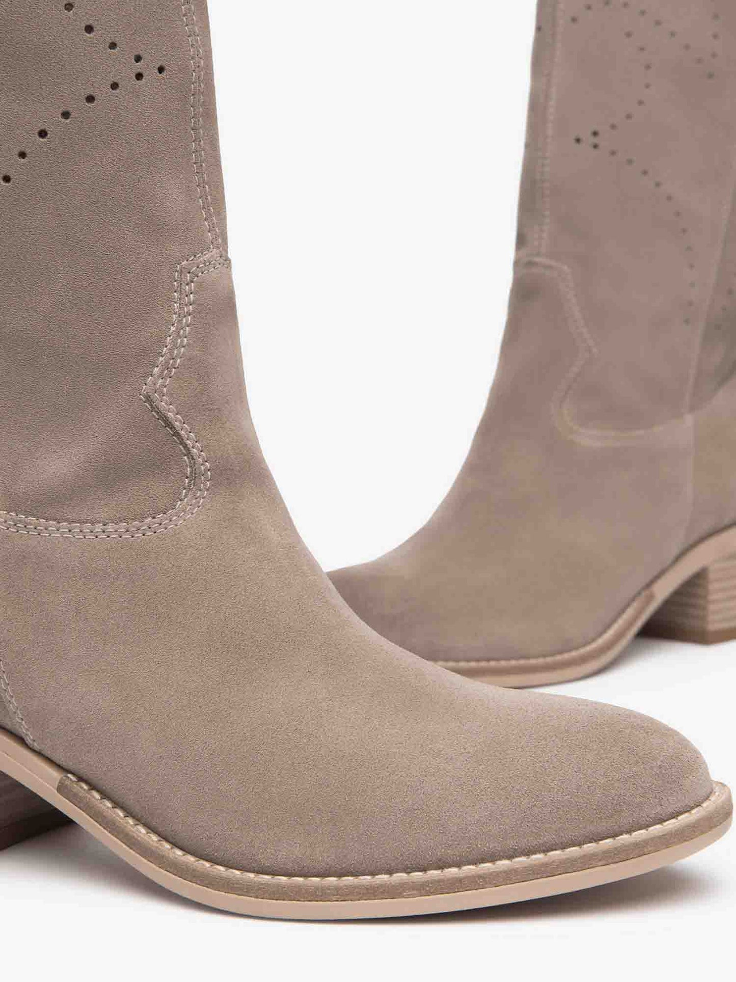 STIVALI SCAMOSCIATI NERO GIARDINI DONNA BEIGE