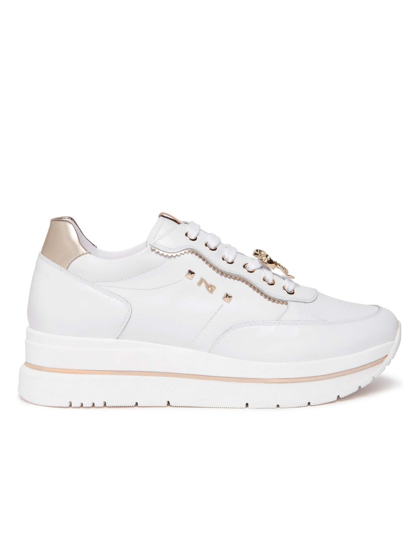 SNEAKERS CON CHARME NERO GIARDINI DONNA BIANCO
