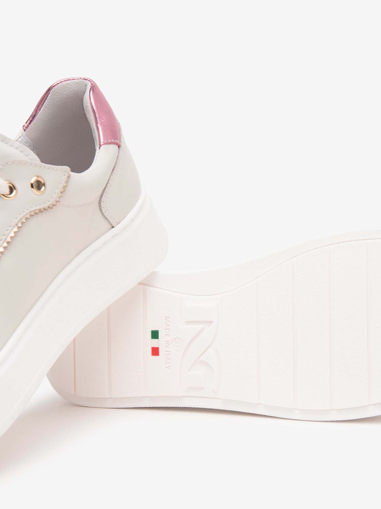 SNEAKERS CON PLATFORM E CHARM NERO GIARDINI DONNA GESSO