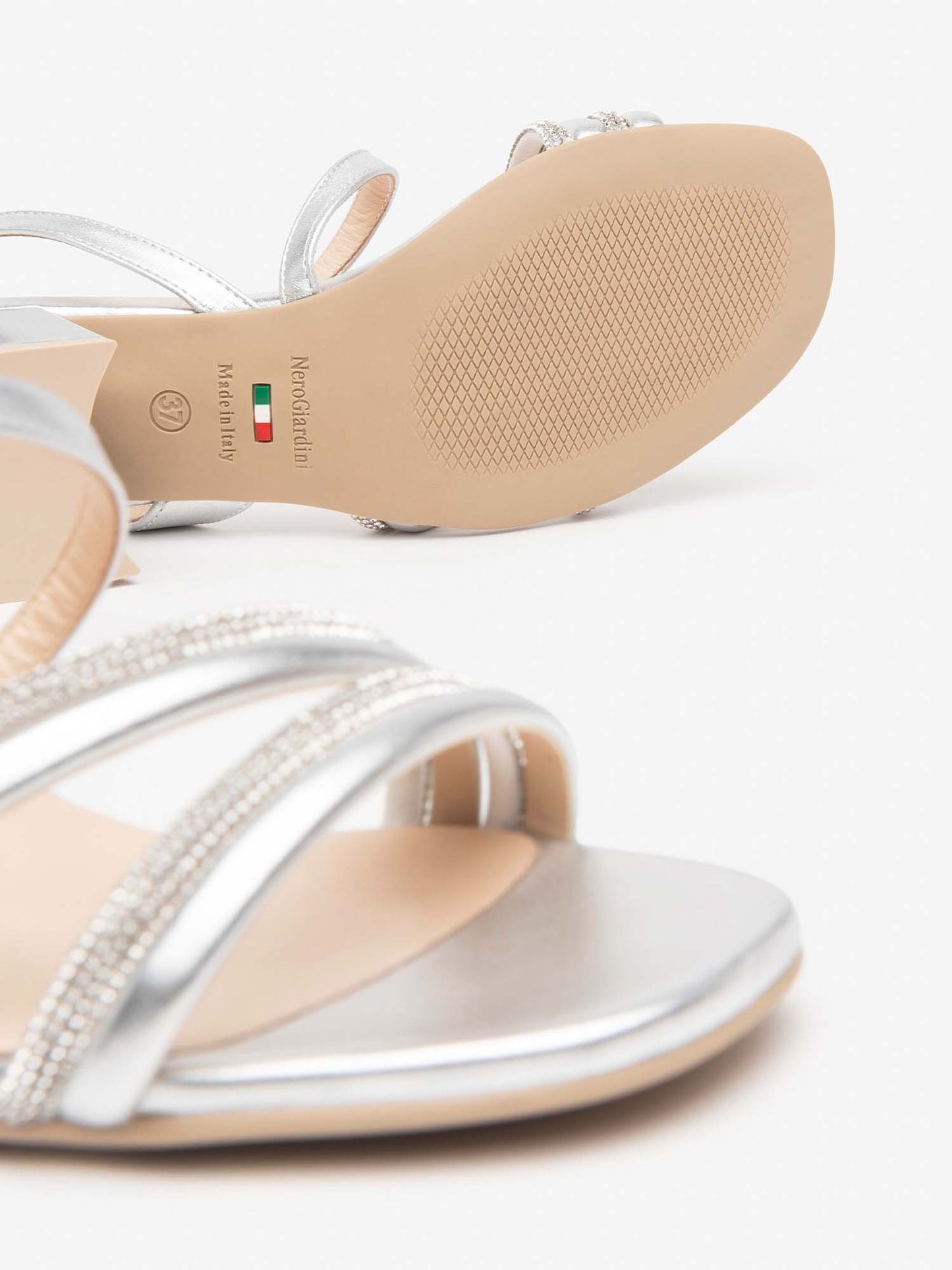 NERO GIARDINI SANDAL - ARGENTO