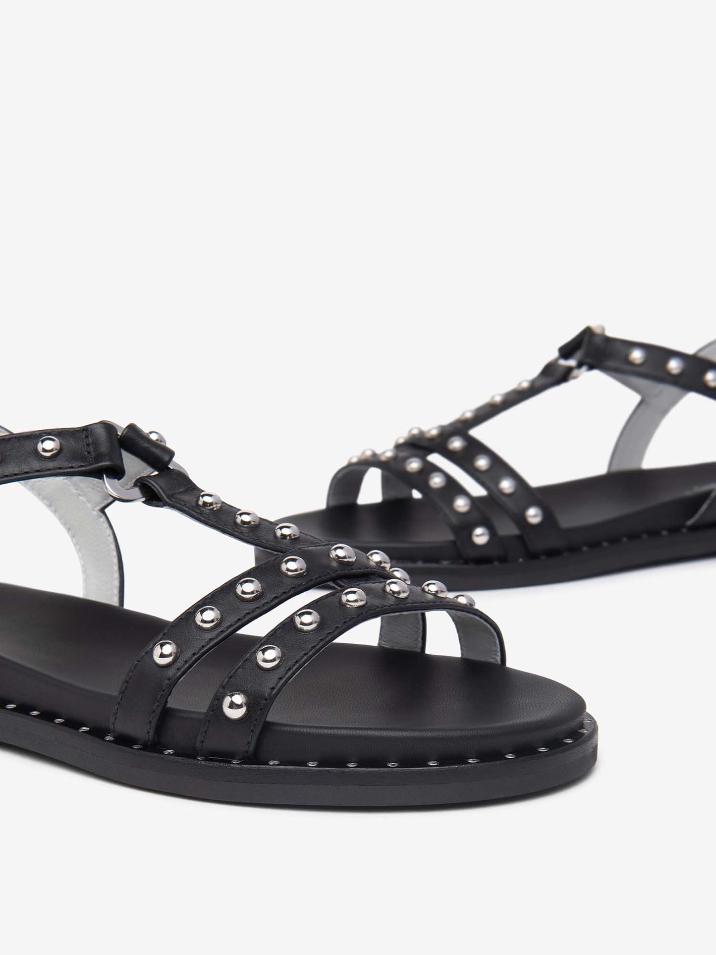 SANDALI CON BORCHIE NERO GIARDINI DONNA NERO