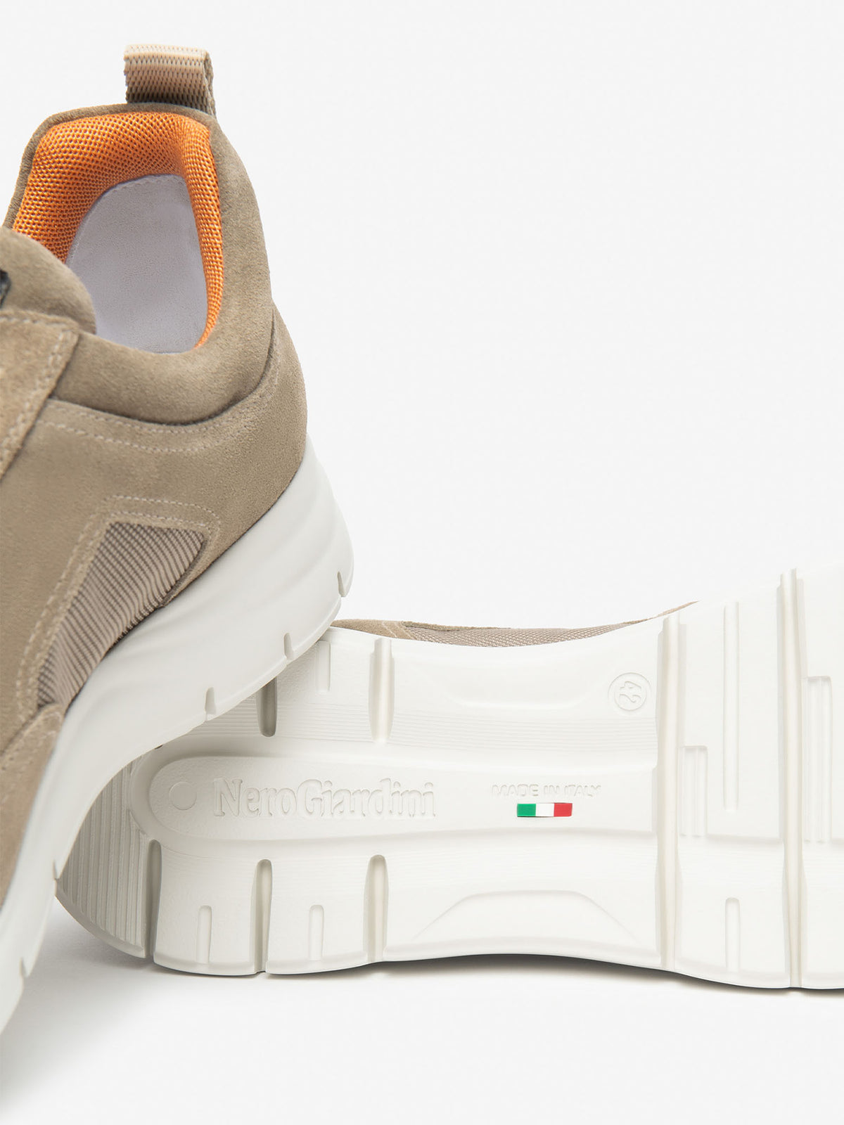 Nero giardini andalo sneakers da uomo argilla
