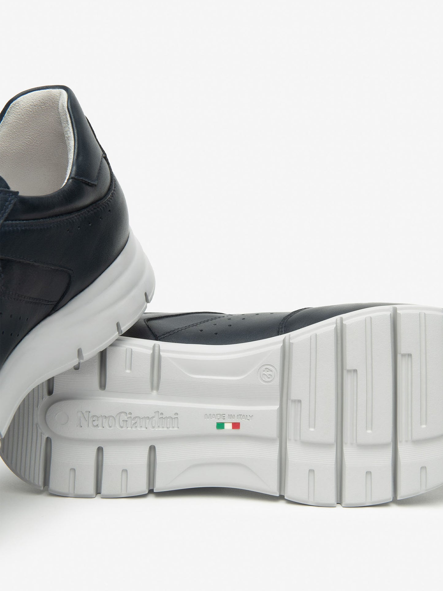 Sneakers Andalo in pelle blu da uomo Nero Giardini