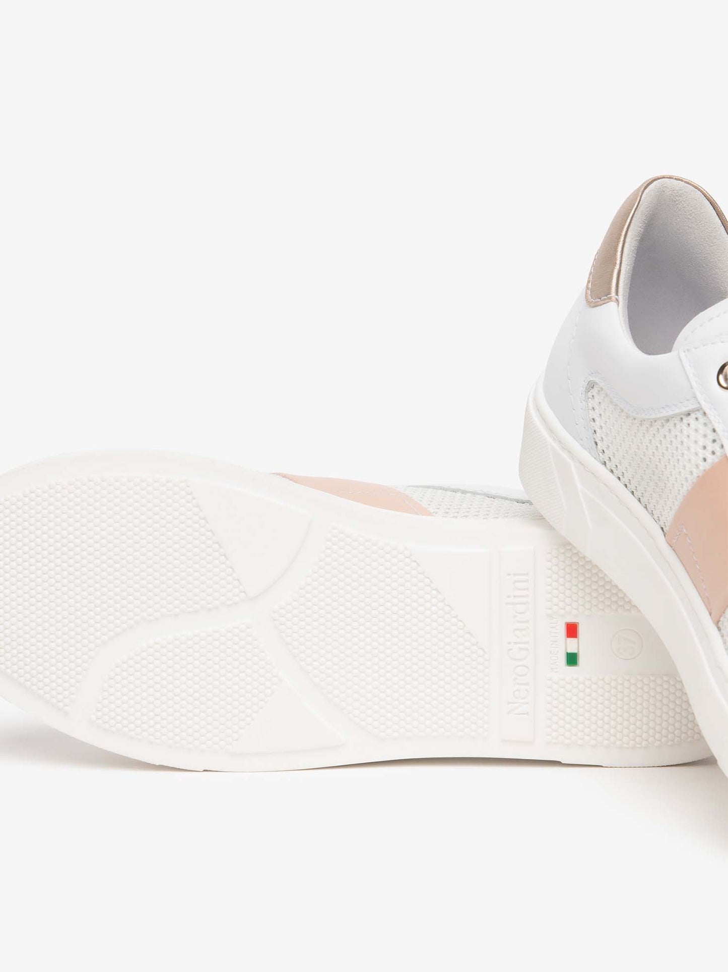 Sneakers Malaga di Nero Giardini da donna in pelle bianca