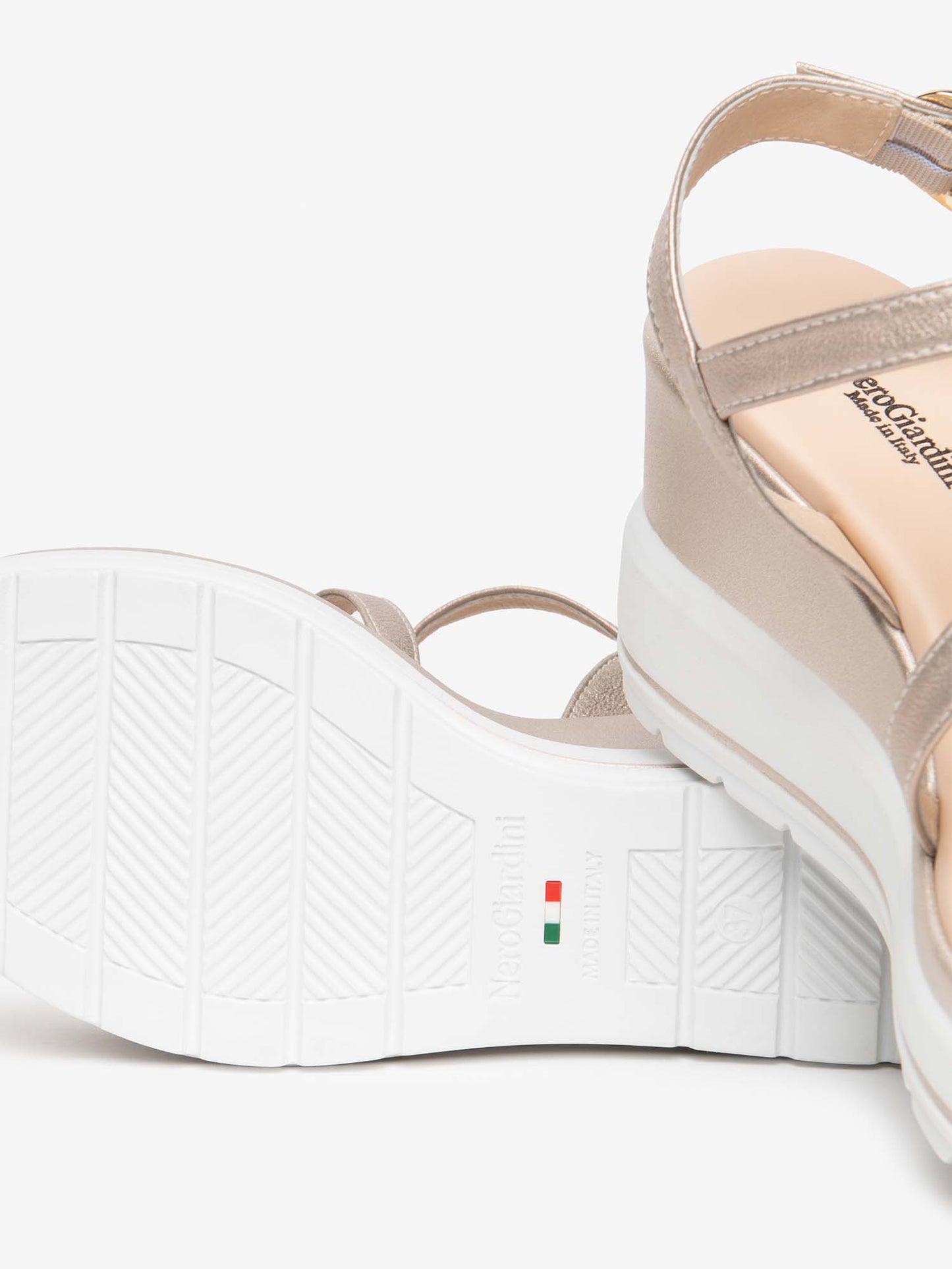 Nero Giardini Bastig, sandali donna multicolore in pelle