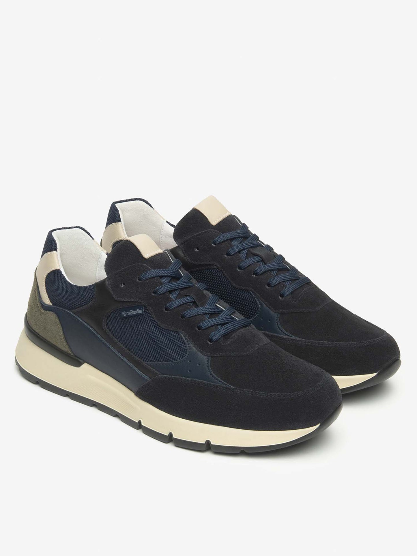 SNEAKERS SCAMOSCIATE NeroGiardini DA UOMO BLU