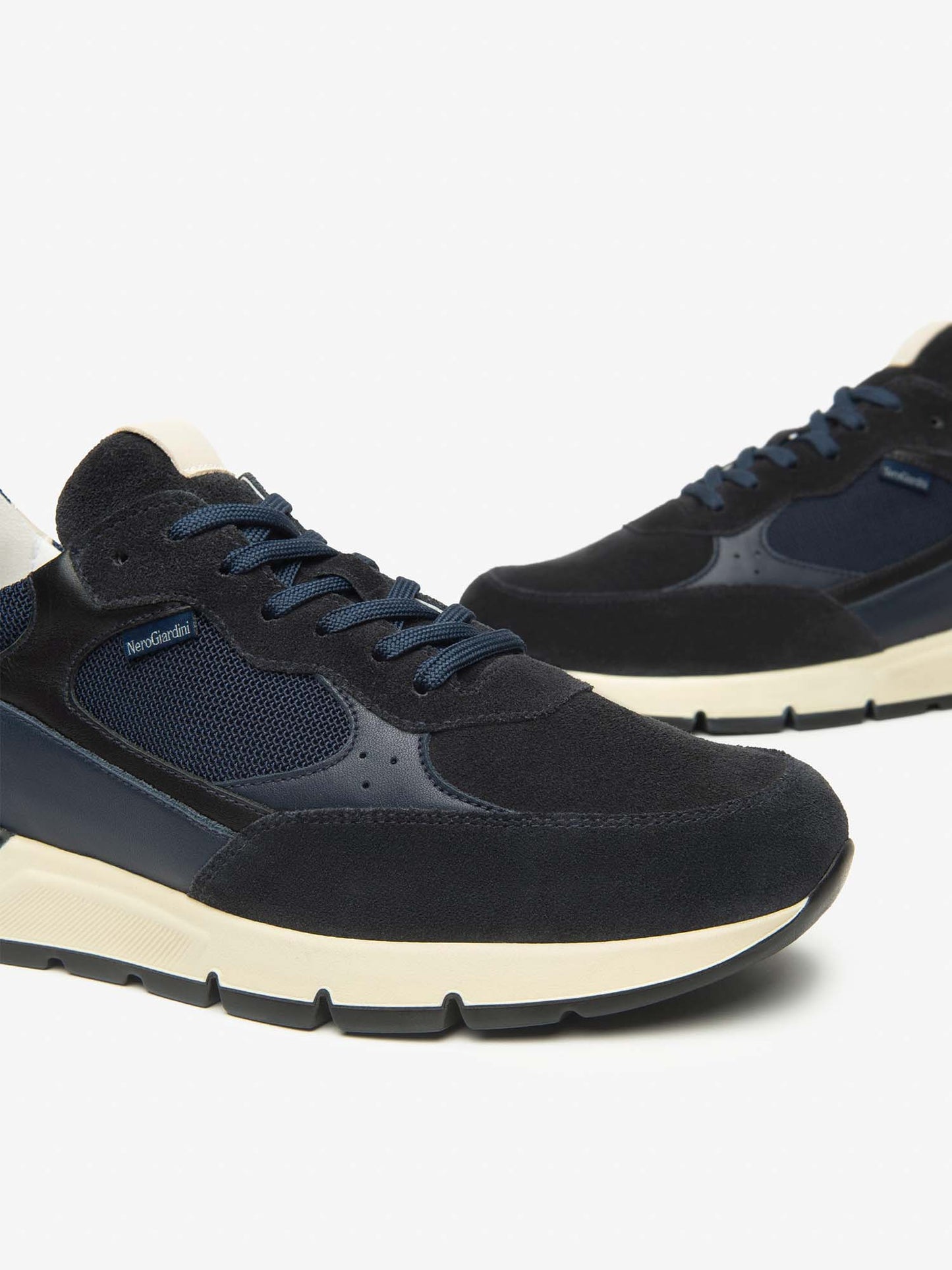 SNEAKERS SCAMOSCIATE NeroGiardini DA UOMO BLU