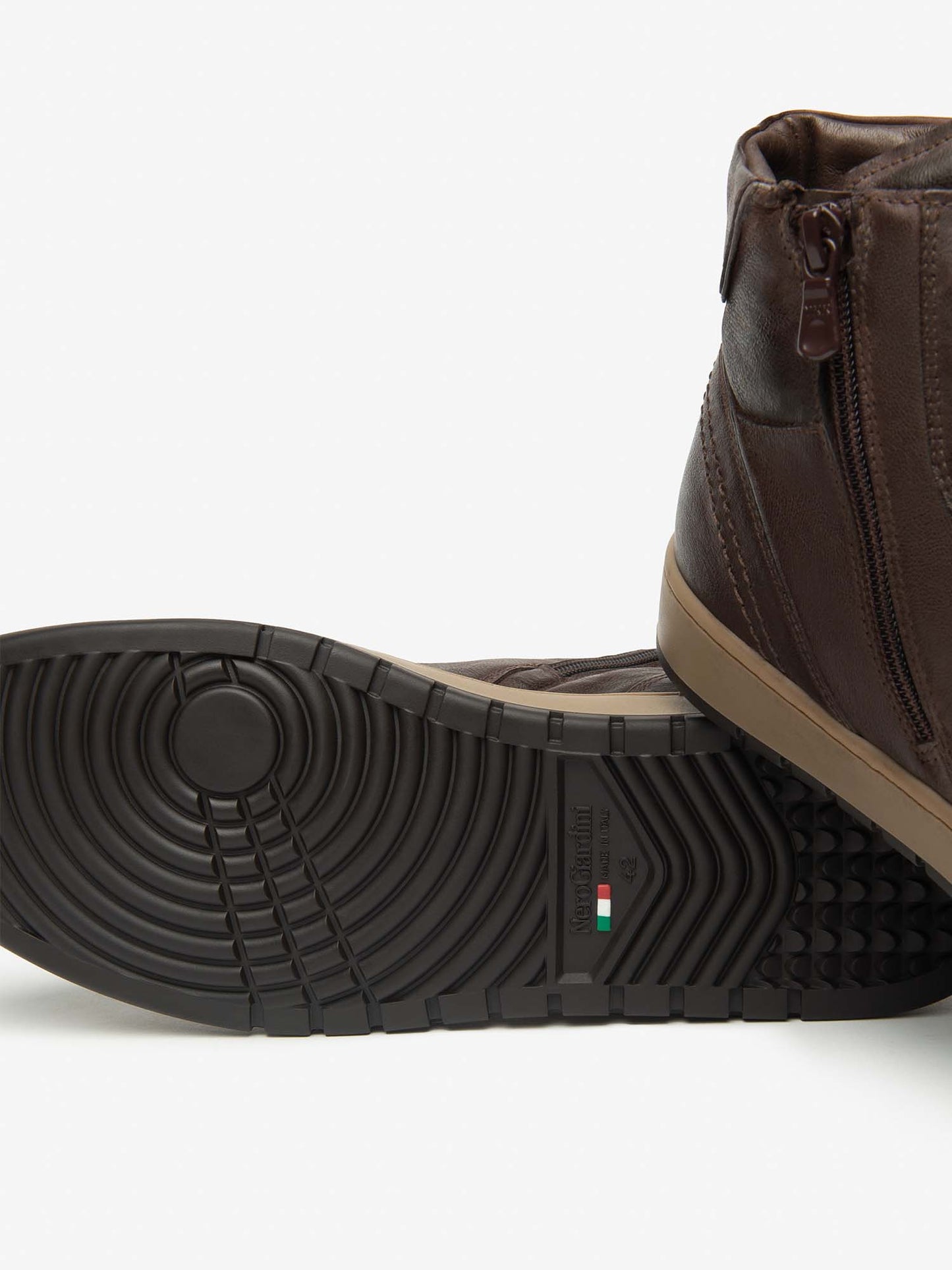 SNEAKERS ALTE NeroGiardini DA UOMO TESTA DI MORO