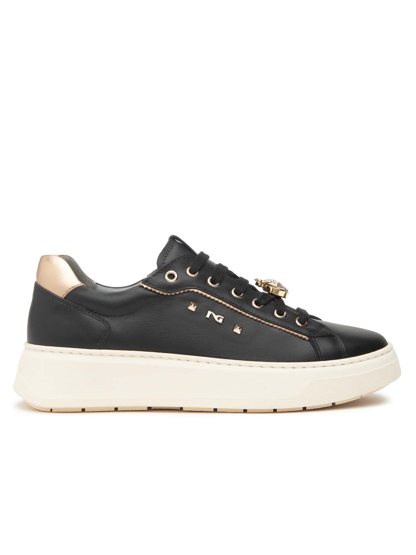 SNEAKERS CON CHARM NeroGiardini DA DONNA NERO