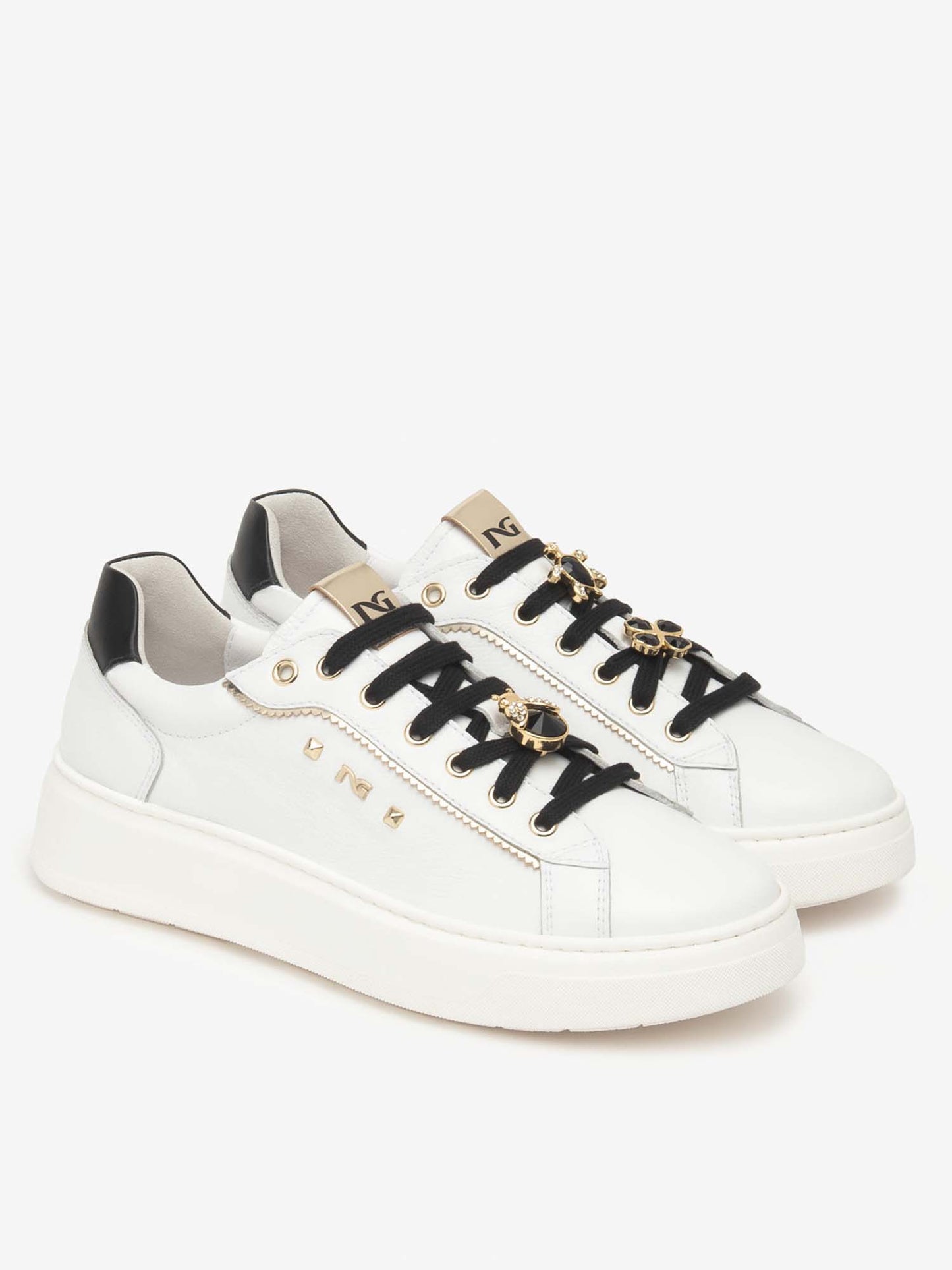 SNEAKERS CON CHARM NeroGiardini DA DONNA BIANCO