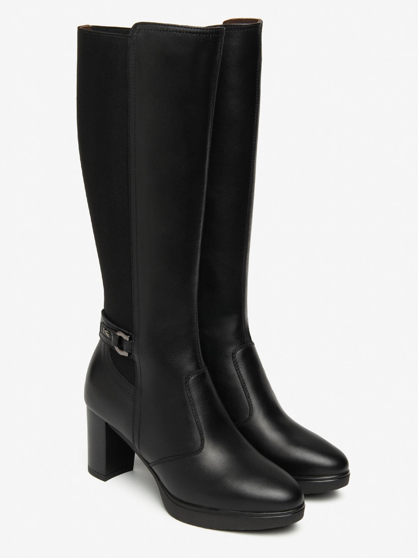 STIVALI ALTI CON PLATEAU NeroGiardini DA DONNA NERO