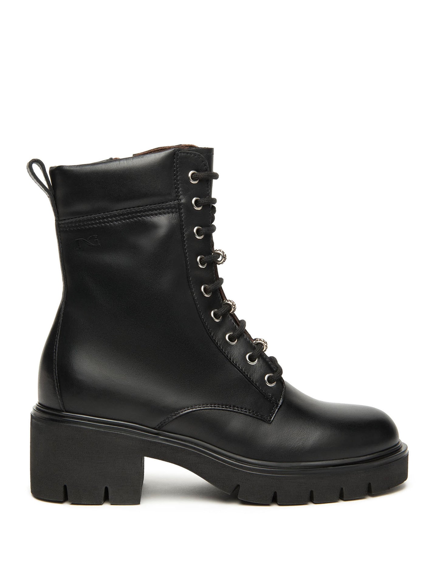 ANFIBI CON ZIP NERO GIARDINI DA DONNA NERO