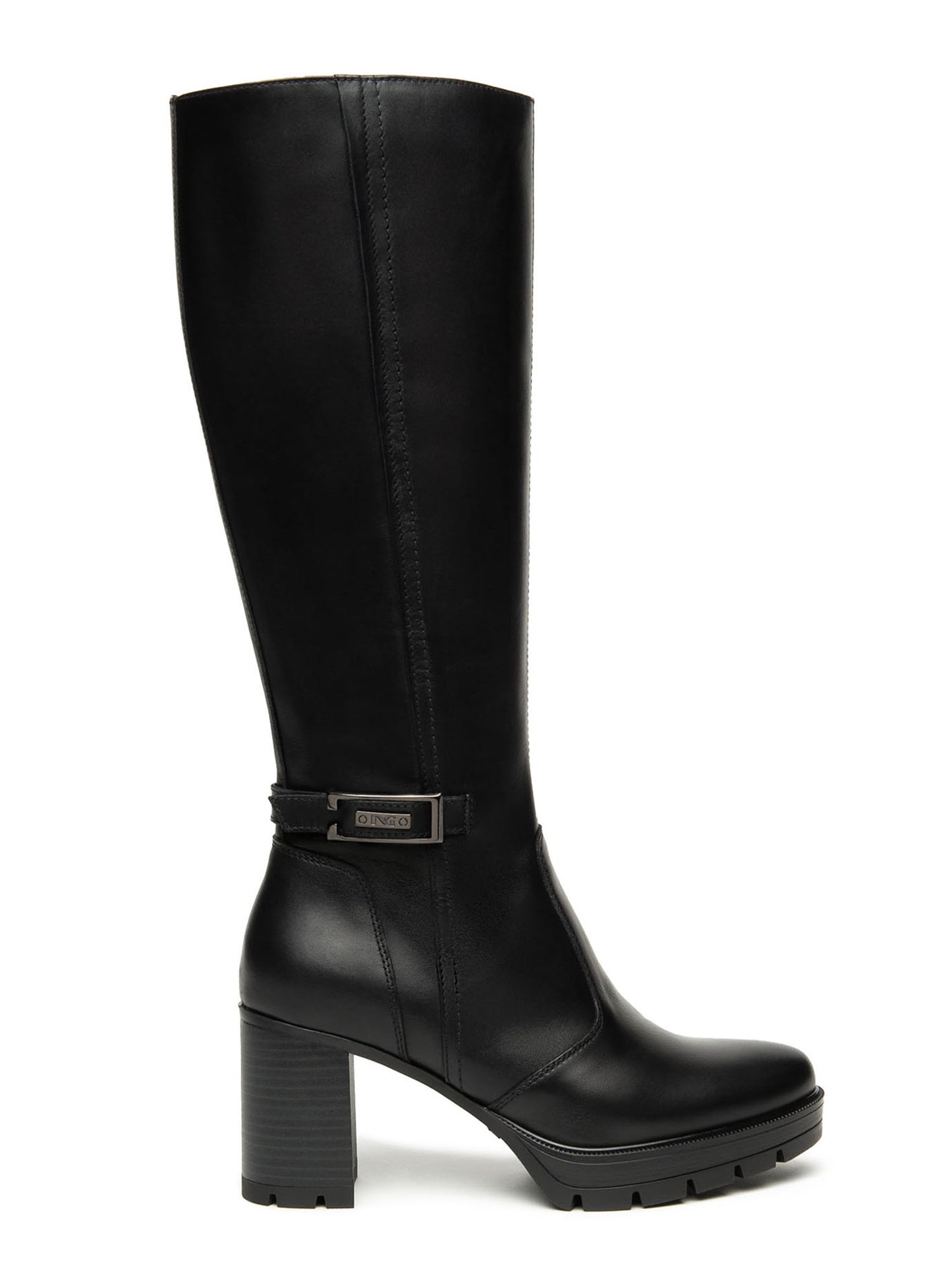 STIVALI CON TACCO ALTO IN PELLE NeroGiardini DA DONNA NERO