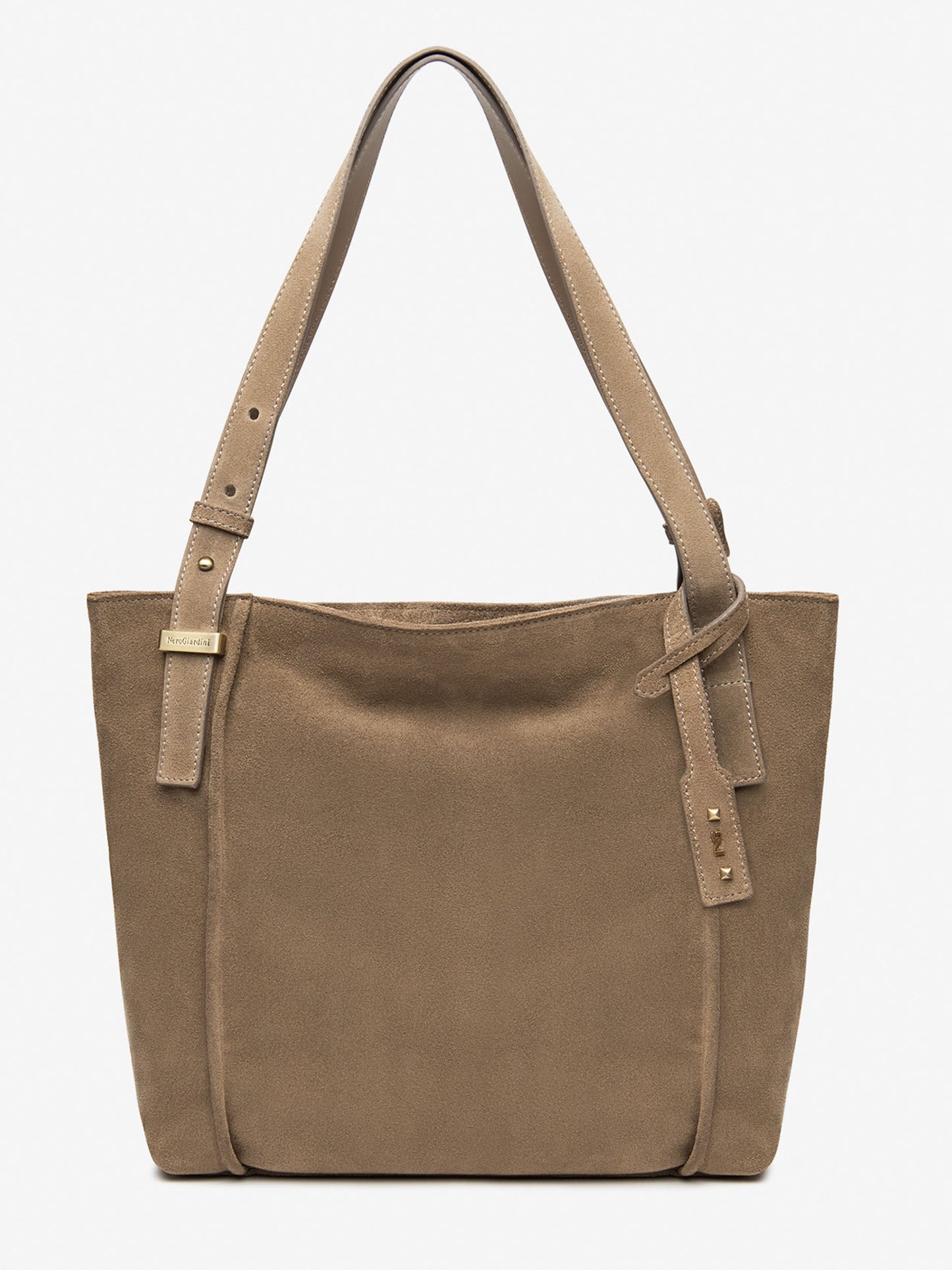BORSA A SPALLA NERO GIARDINI DA DONNA ARGILLA