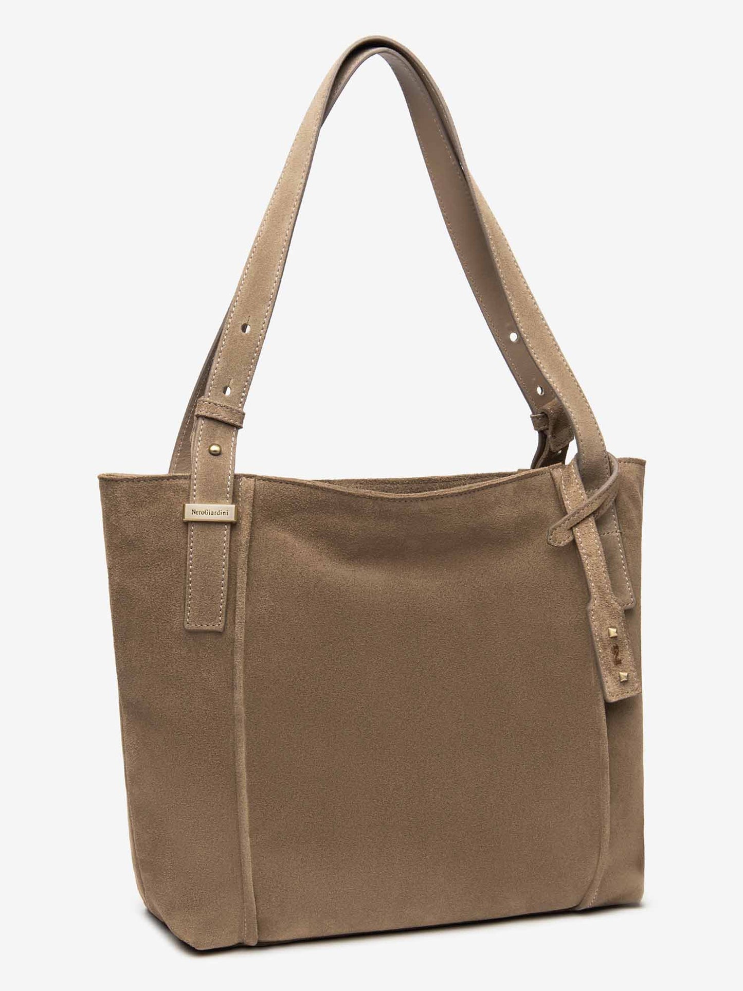 BORSA A SPALLA NERO GIARDINI DA DONNA ARGILLA
