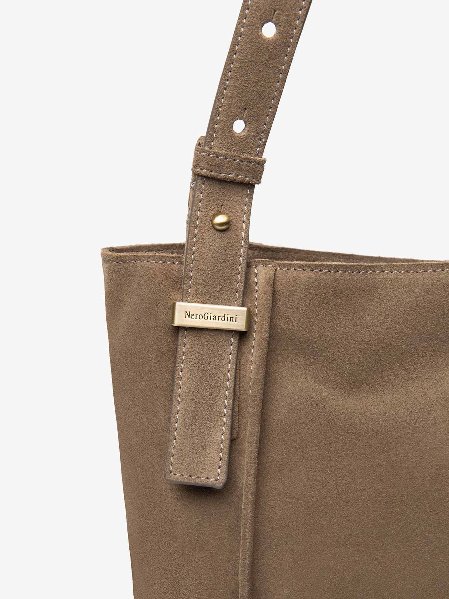 BORSA A SPALLA NERO GIARDINI DA DONNA ARGILLA