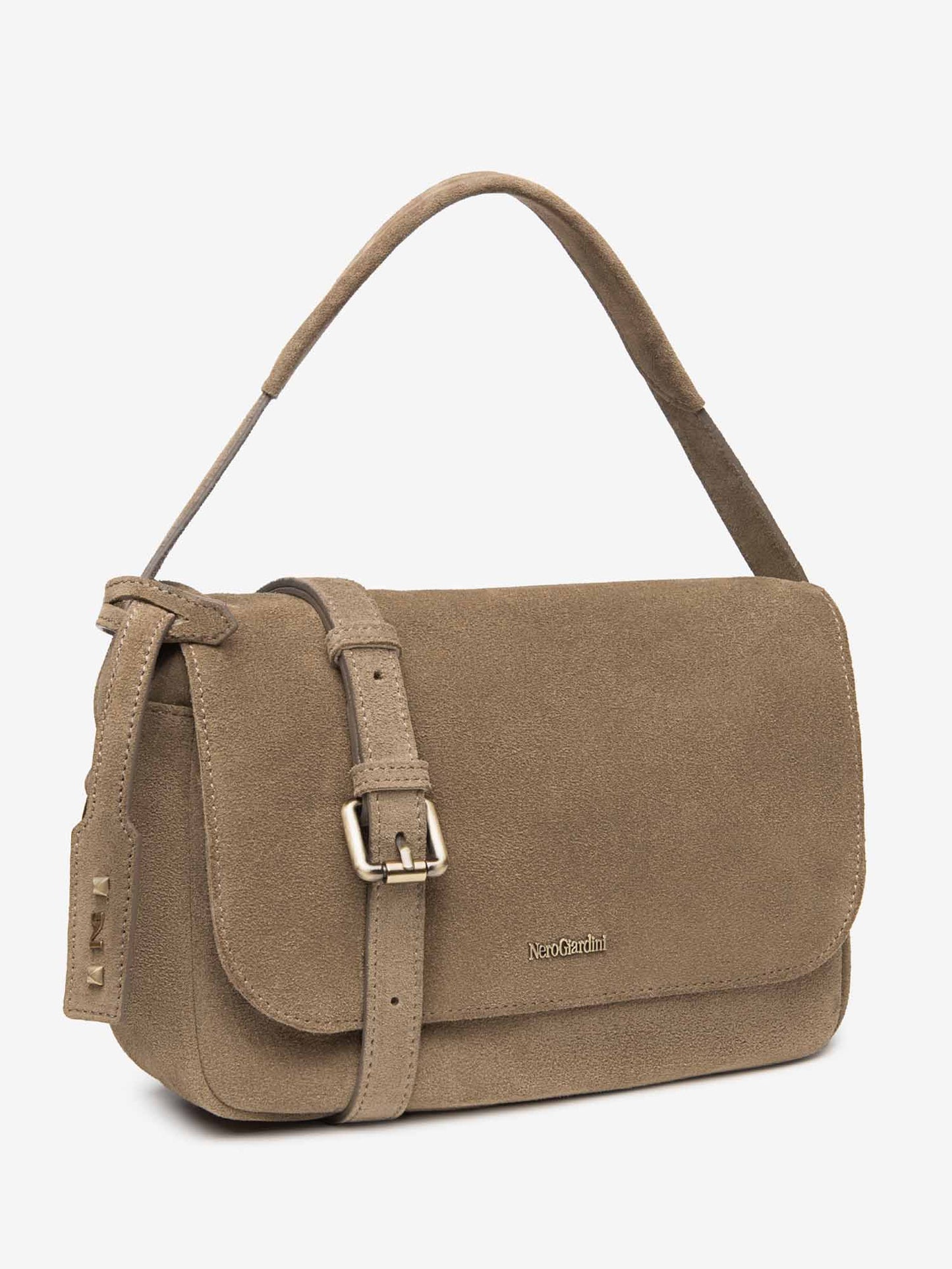 BORSA A TRACOLLA NERO GIARDINI DA DONNA ARGILLA