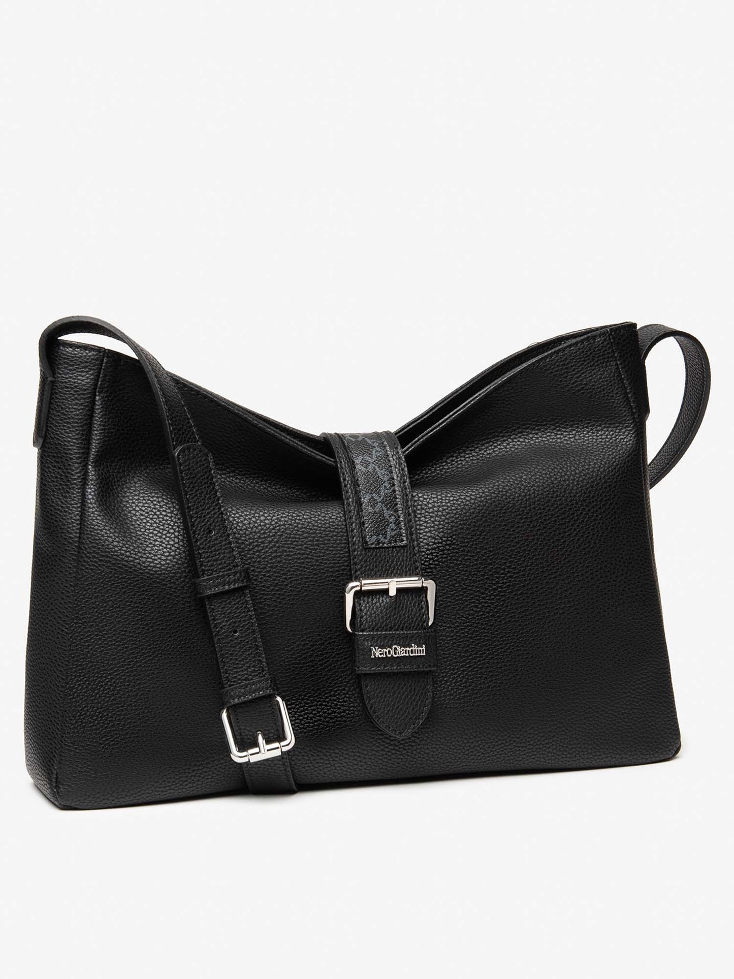 BORSA A TRACOLLA NERO GIARDINI DA DONNA NERO