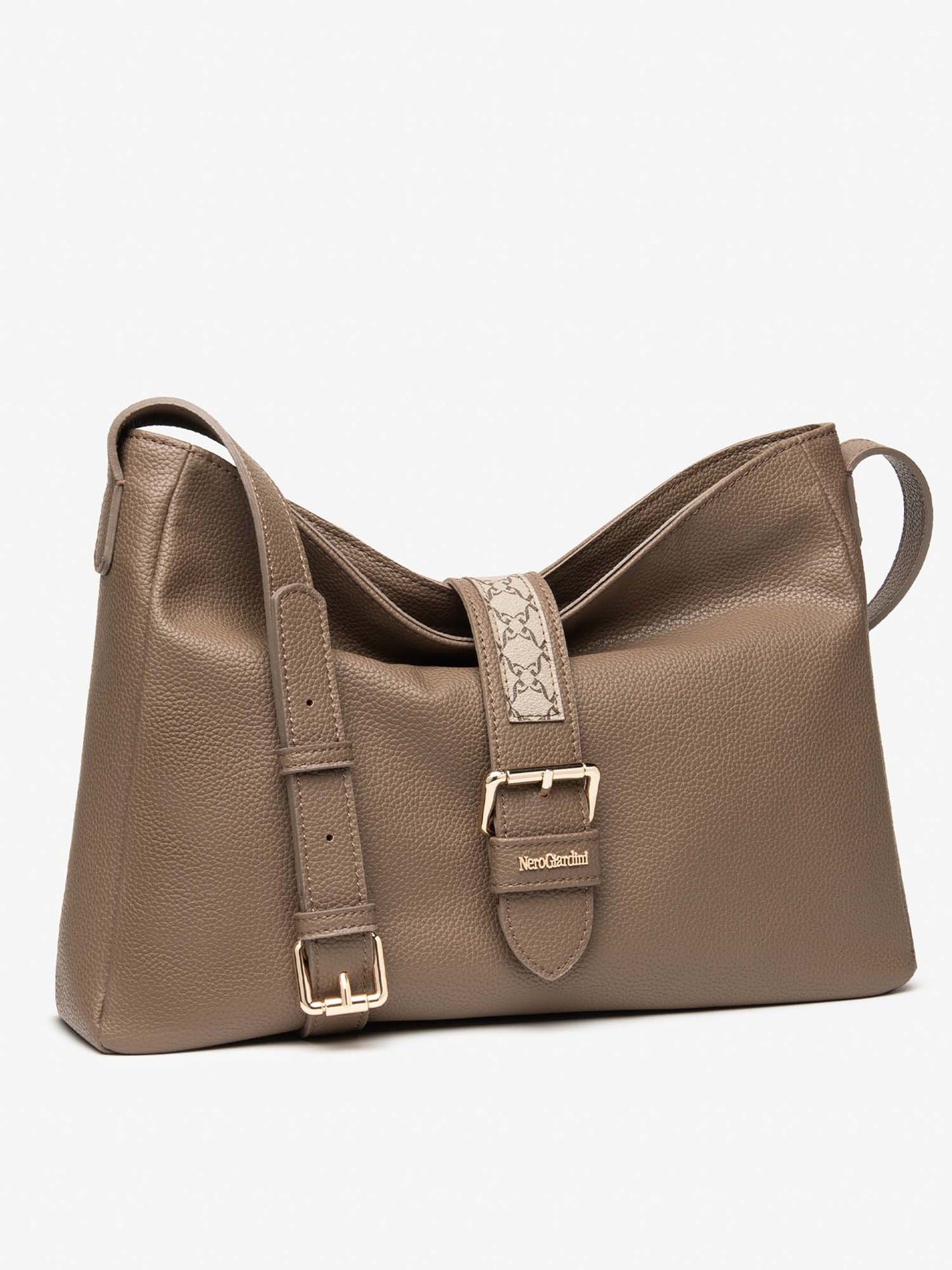 BORSA A TRACOLLA NERO GIARDINI DA DONNA NOCE