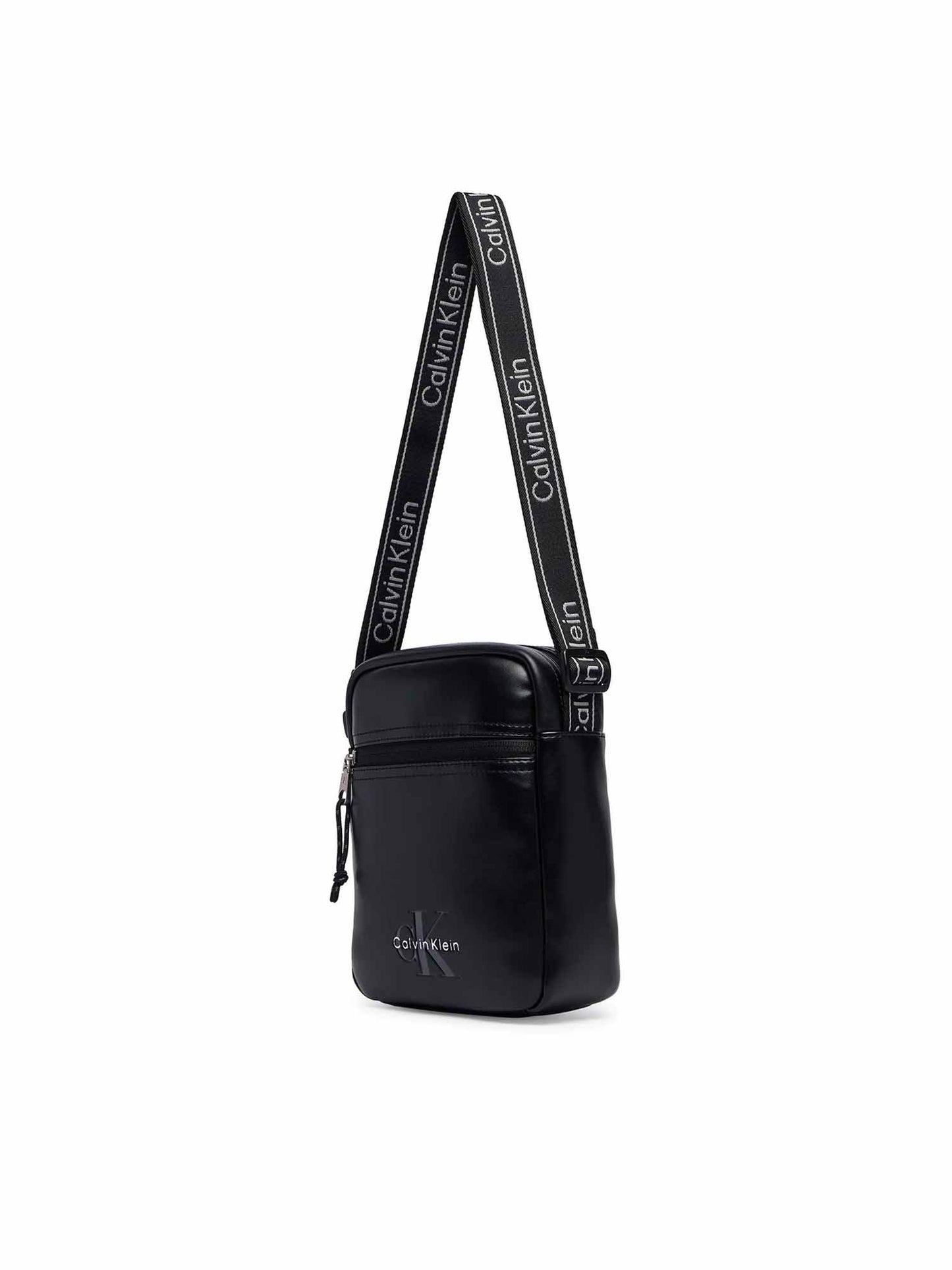 Calvin Klein Bold Logo Webbing, borsa a tracolla da unisex adulto nero